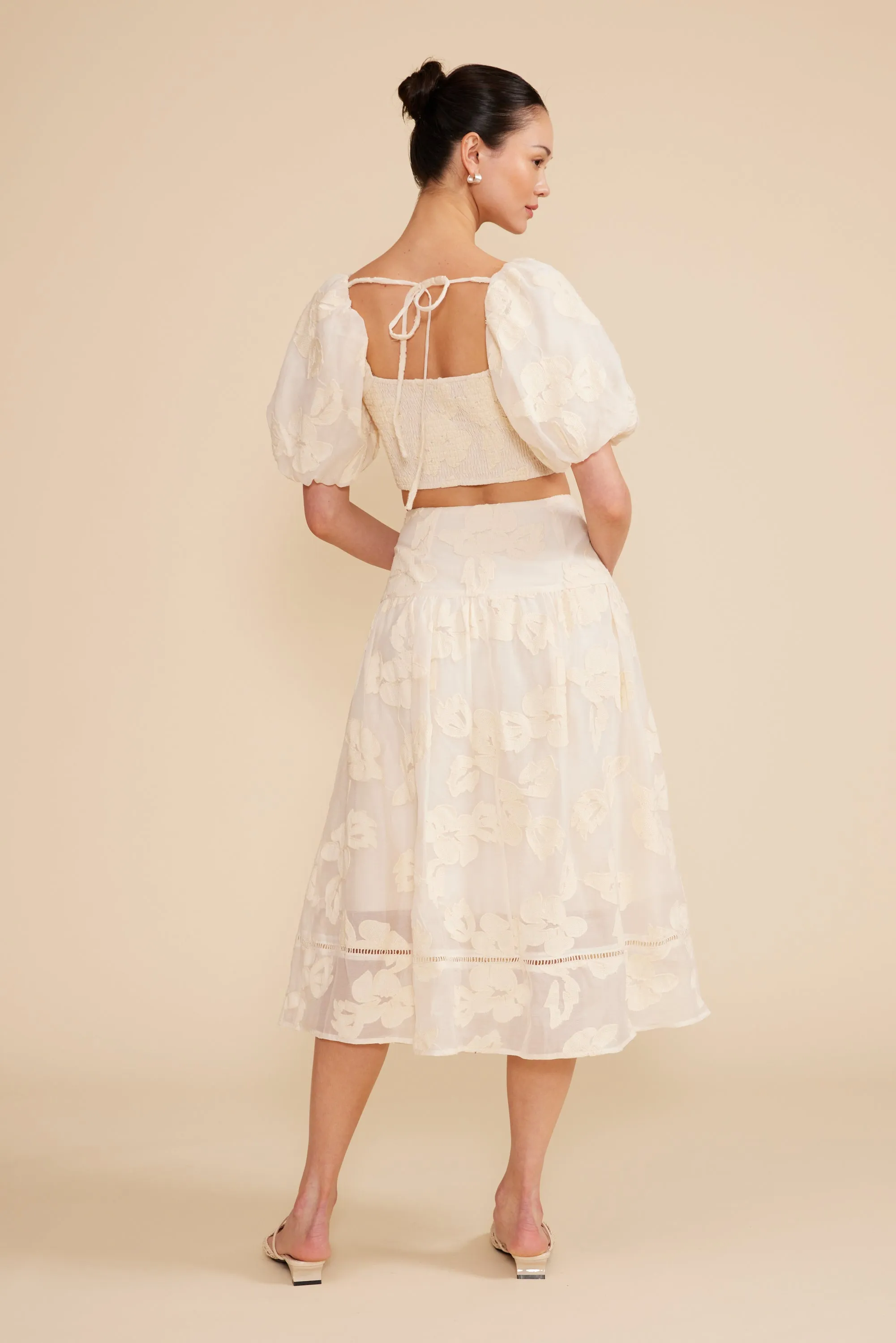 Pippa Lace Top - Ivory sold by Lucy Paris product image thumbnail 3