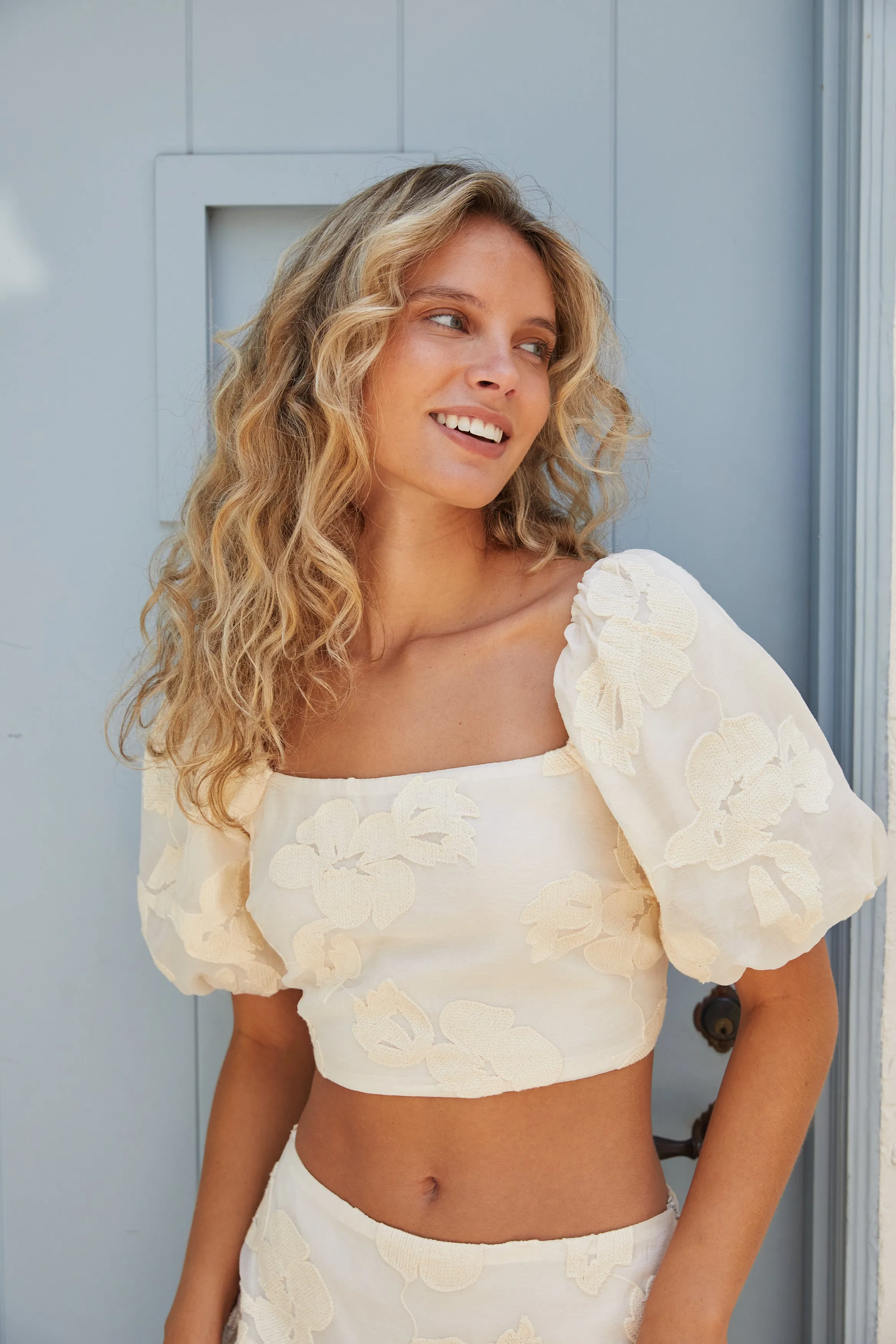 Pippa Lace Top - Ivory sold by Lucy Paris product image thumbnail 5