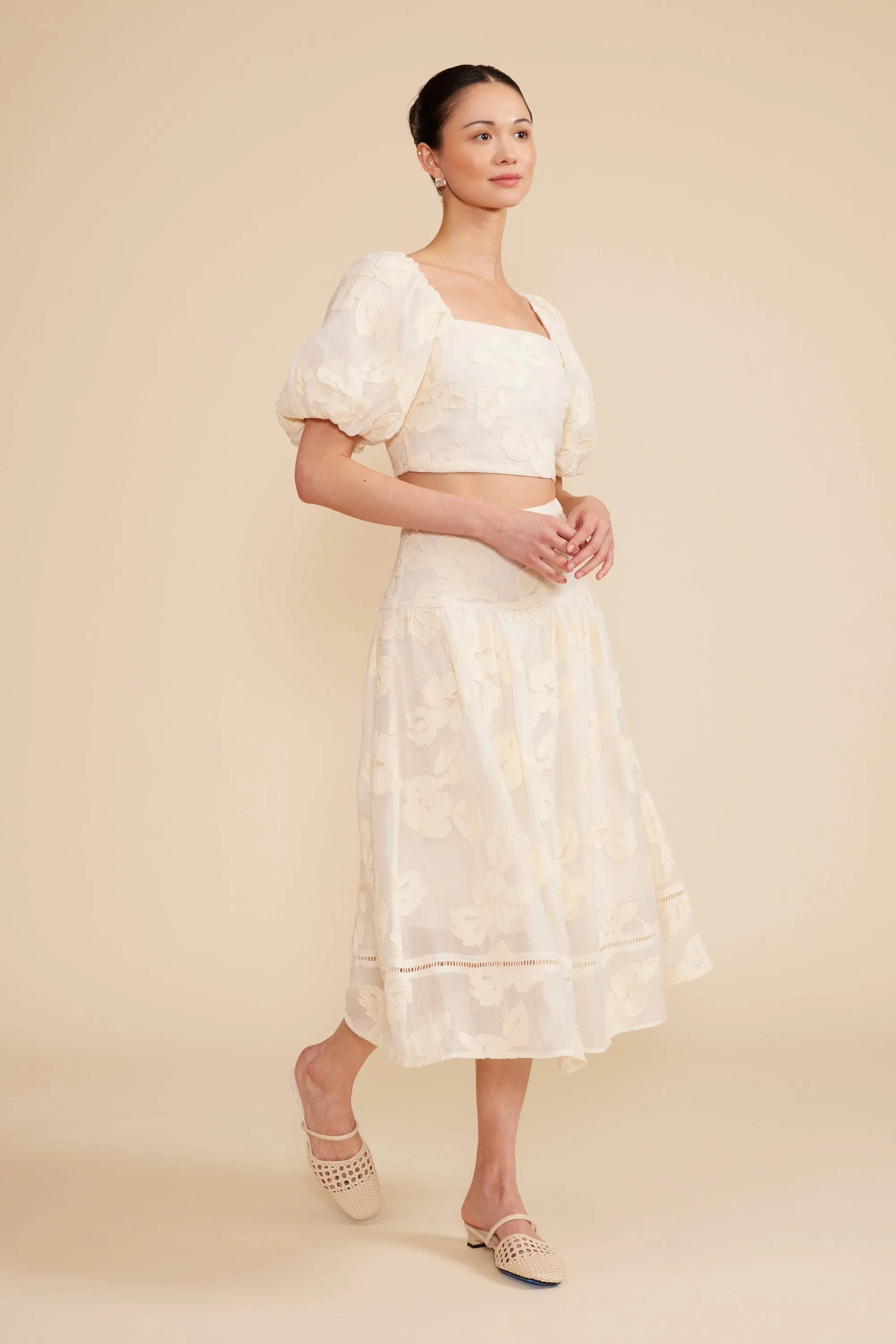 Pippa Lace Top - Ivory sold by Lucy Paris product image thumbnail 2