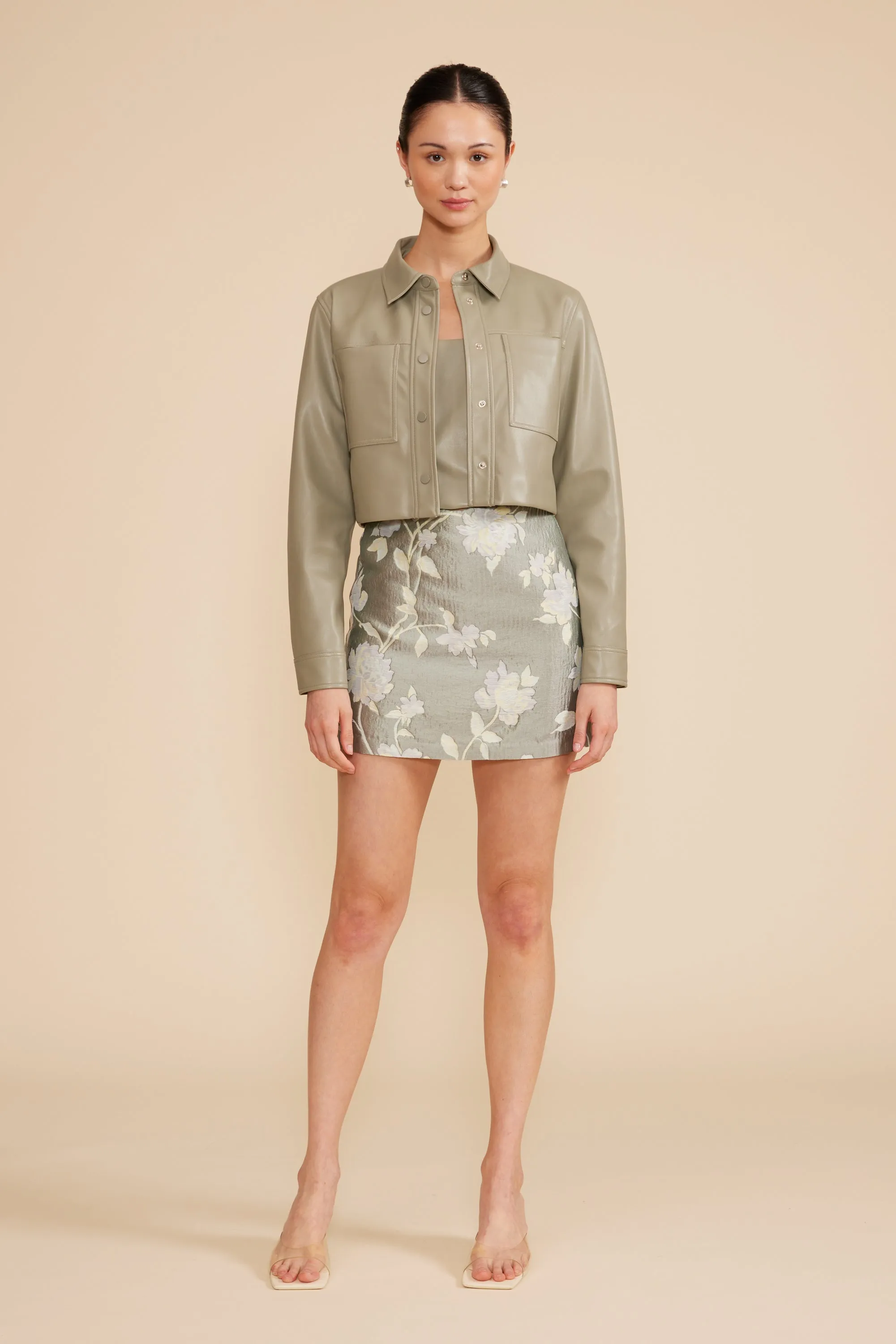 Abbott Cropped Jacket - Sage sold by Lucy Paris product image thumbnail 5