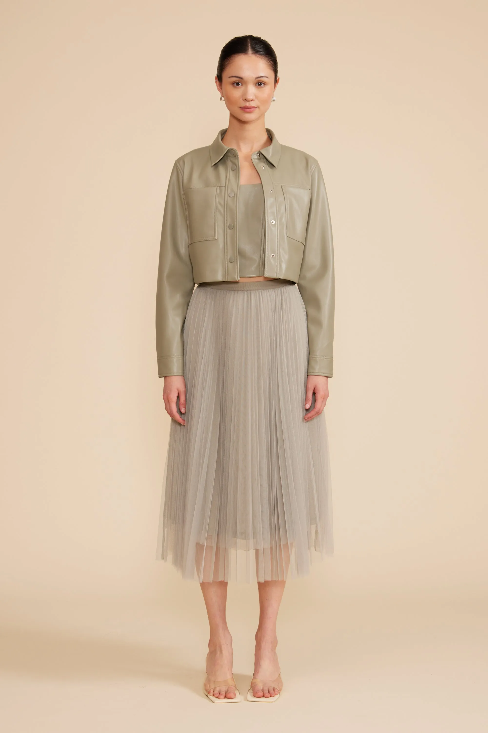 Abbott Cropped Jacket - Sage sold by Lucy Paris product image thumbnail 2