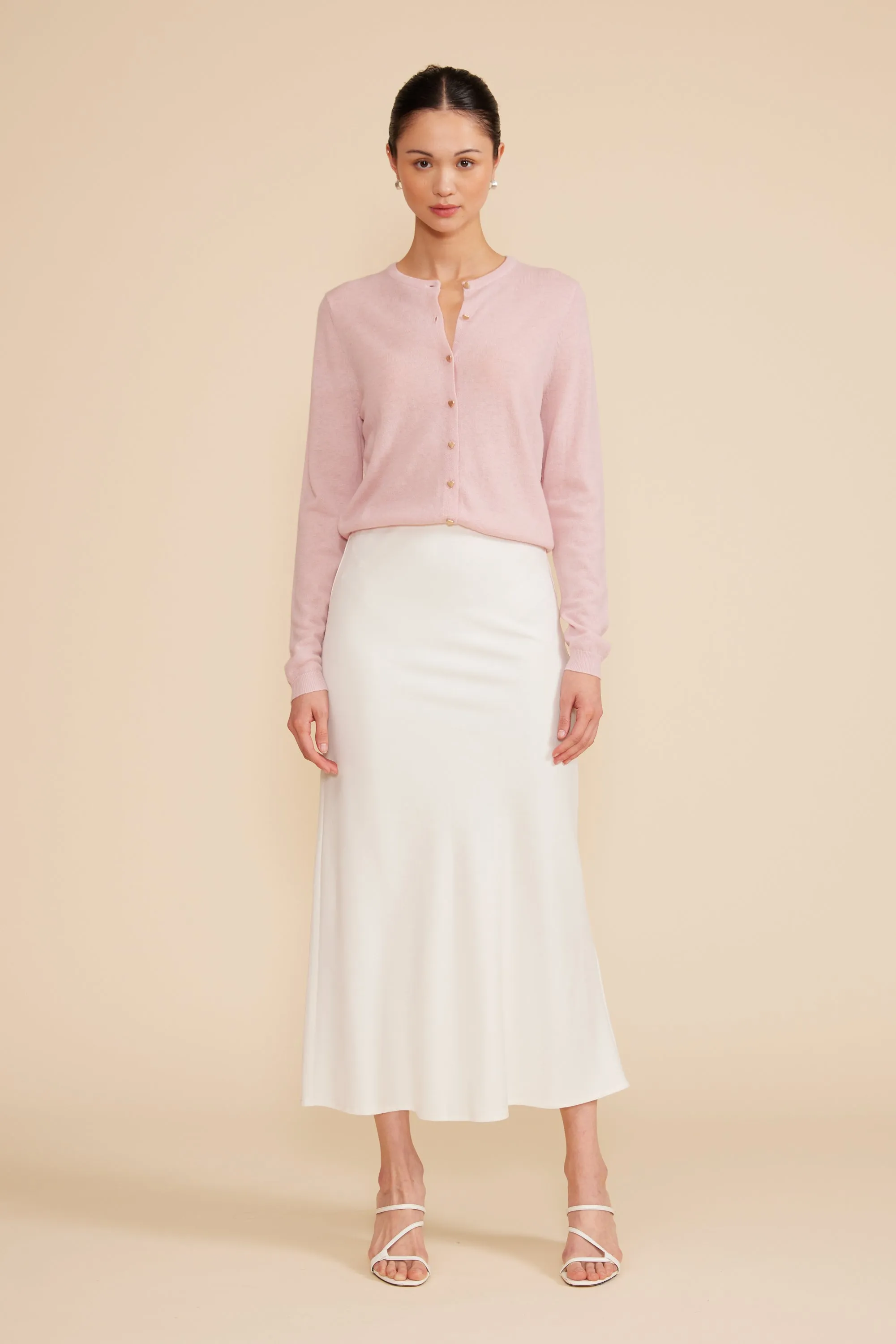 Betsy Cardigan - Light Pink sold by Lucy Paris