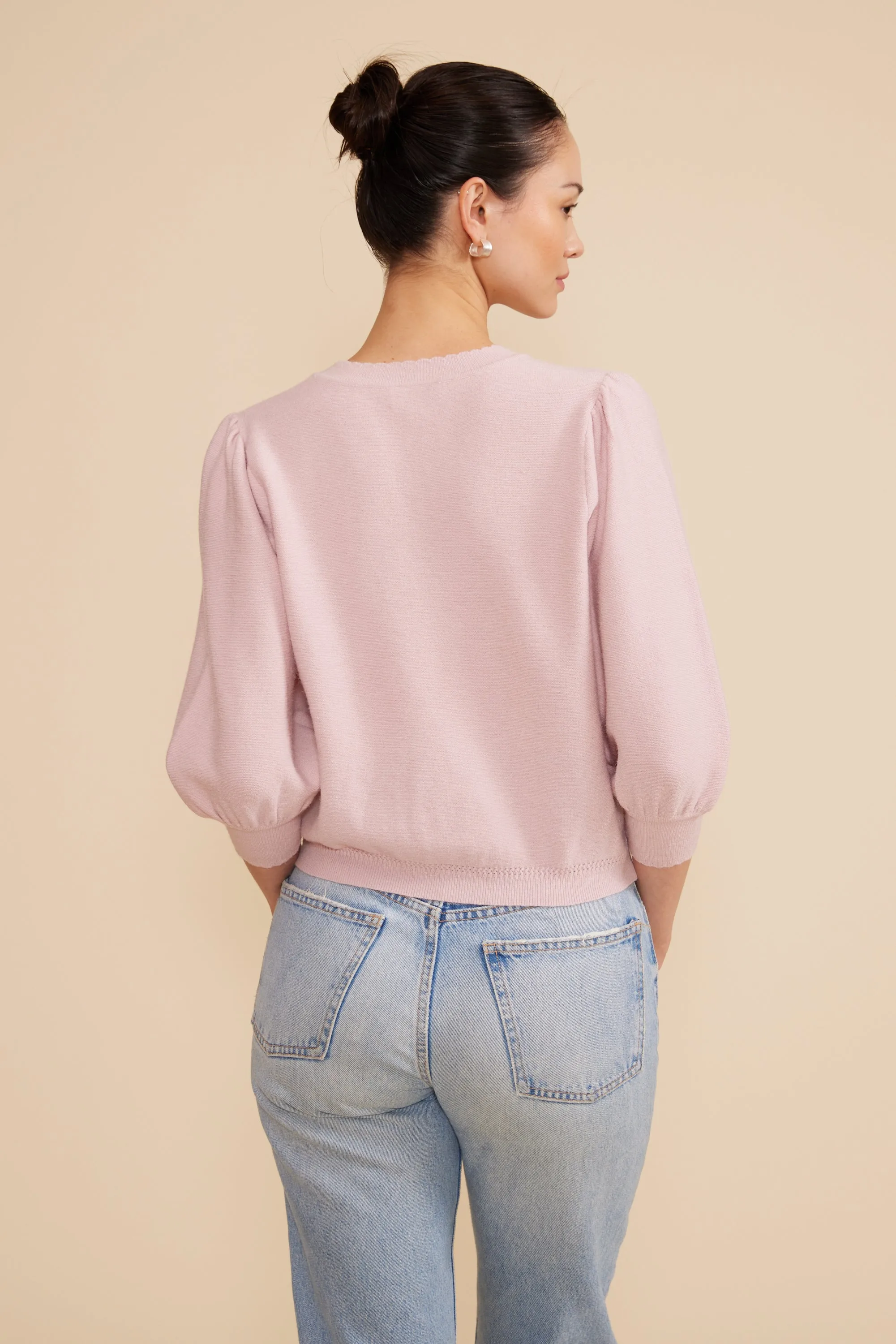 Britt Knit Top - Light Pink sold by Lucy Paris product image thumbnail 3
