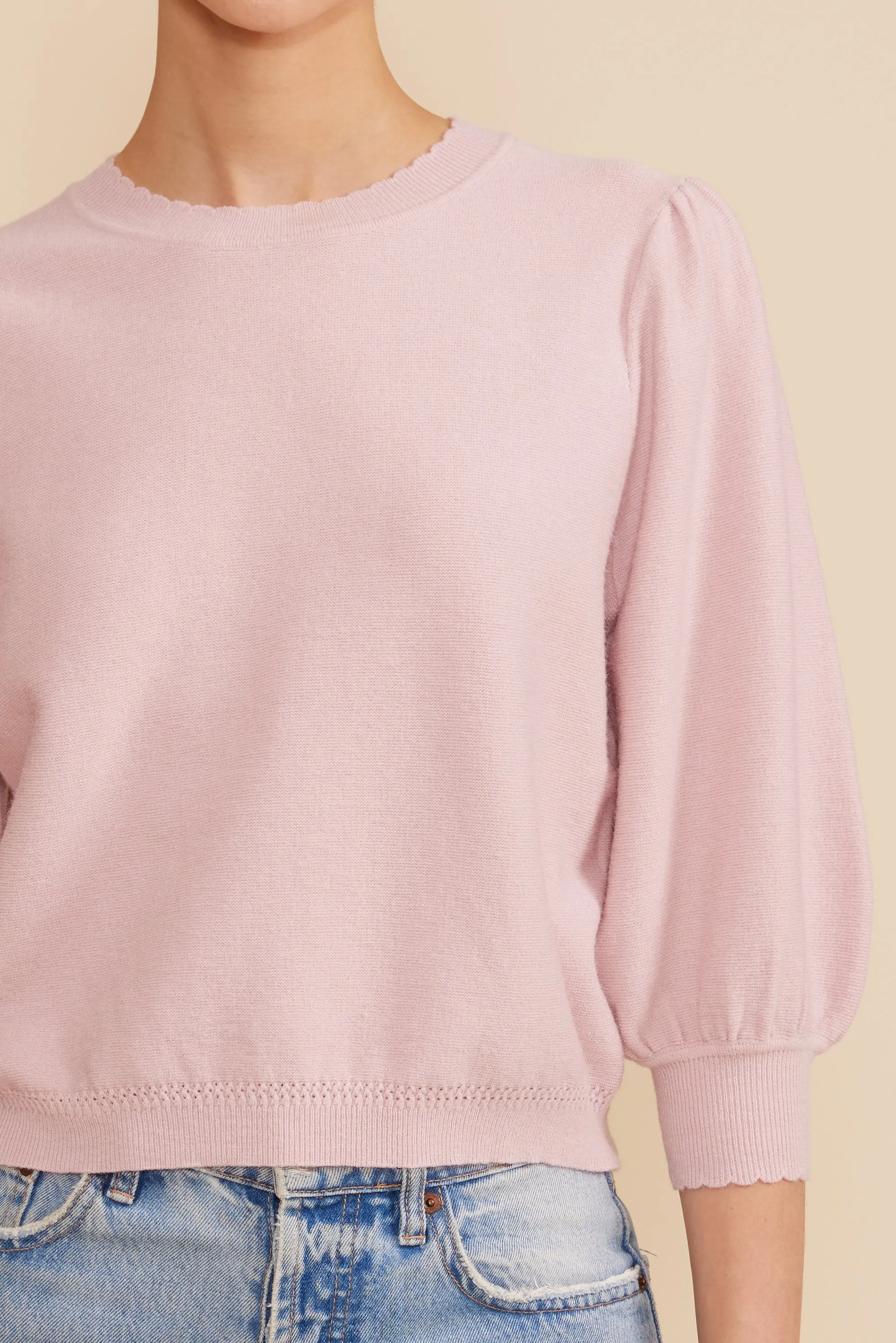 Britt Knit Top - Light Pink sold by Lucy Paris product image thumbnail 4