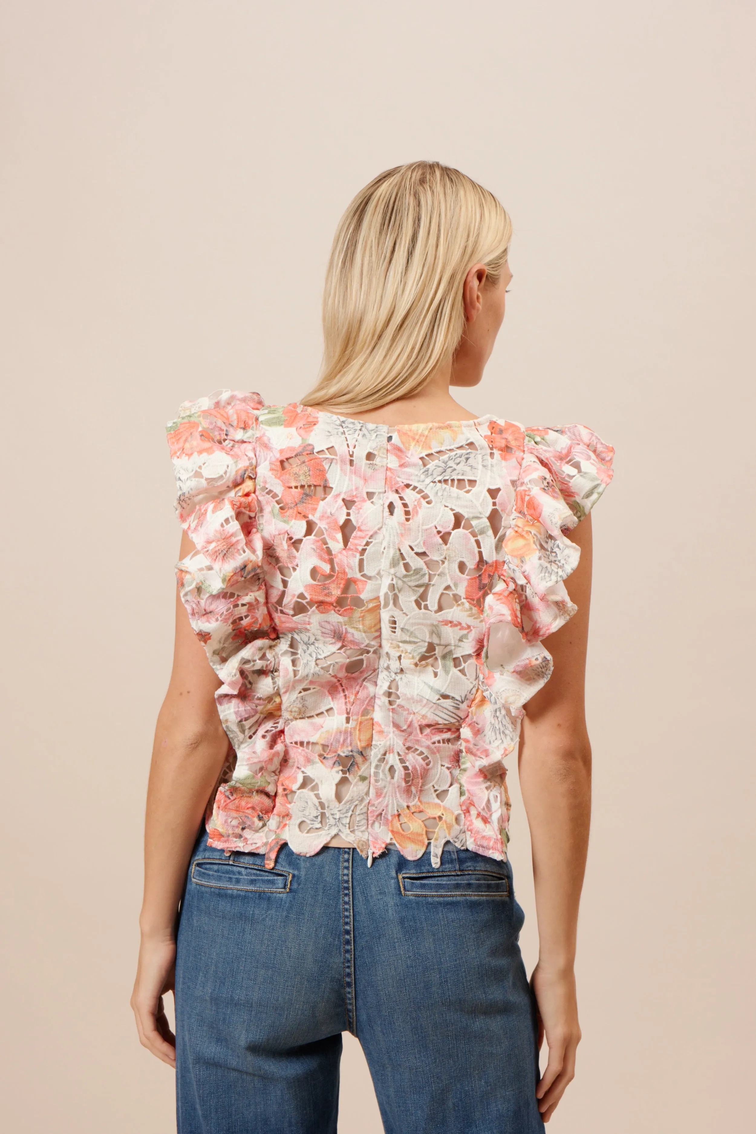 Fumi Ruffle Top sold by Lucy Paris product image thumbnail 4
