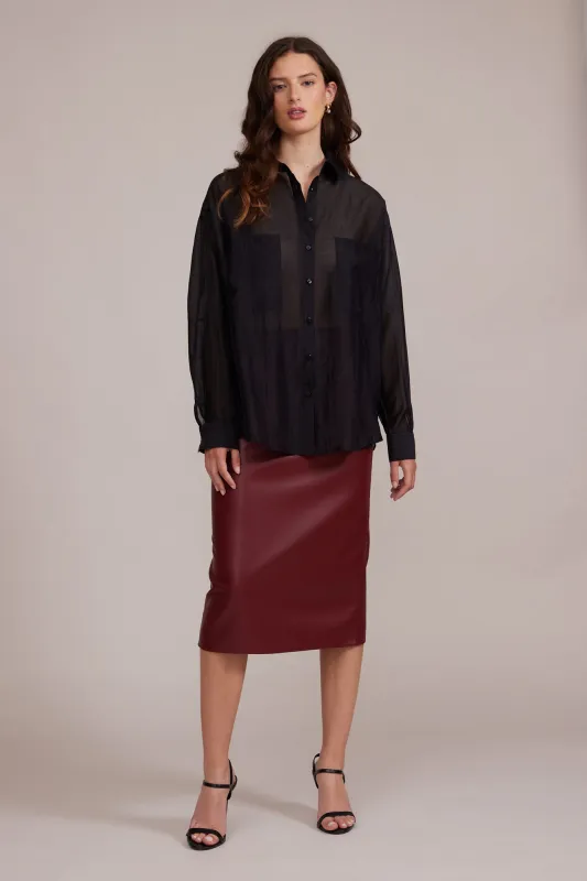 Carlen Cargo Blouse - Black sold by Lucy Paris