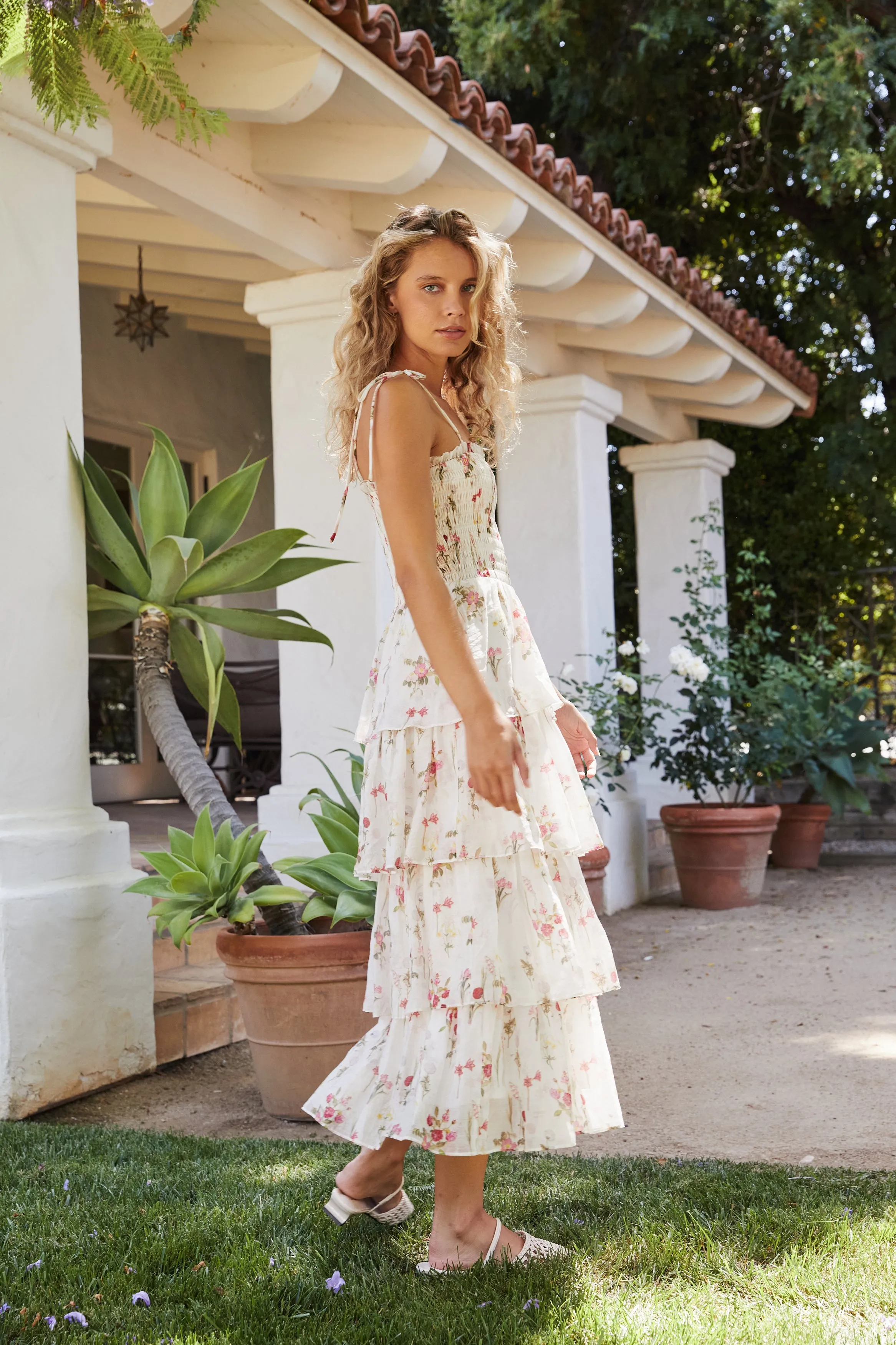 Olive Tiered Dress - Floral sold by Lucy Paris product image thumbnail 2