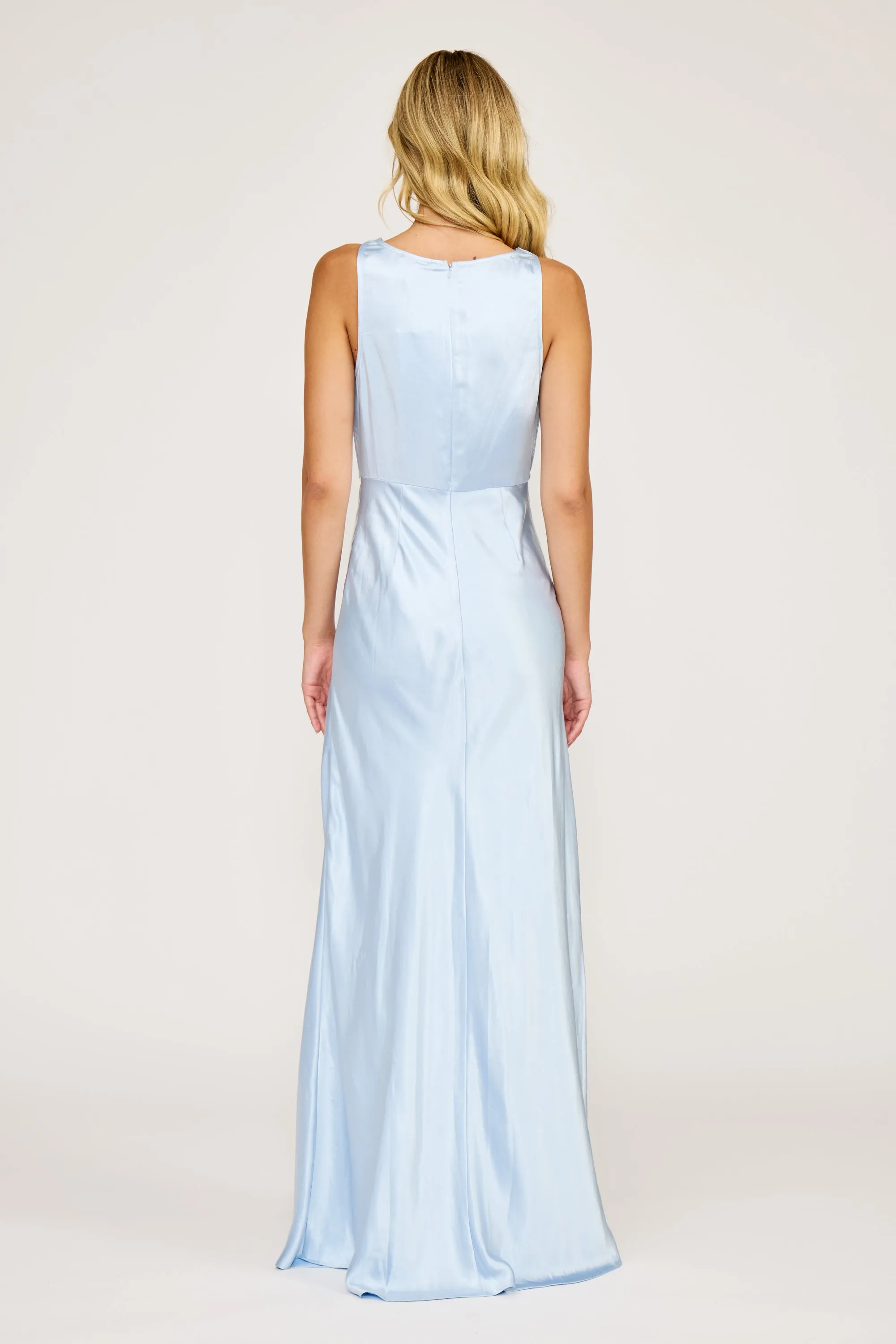Chandler Cowl Neck Dress - Sky Blue sold by Lucy Paris product image thumbnail 4
