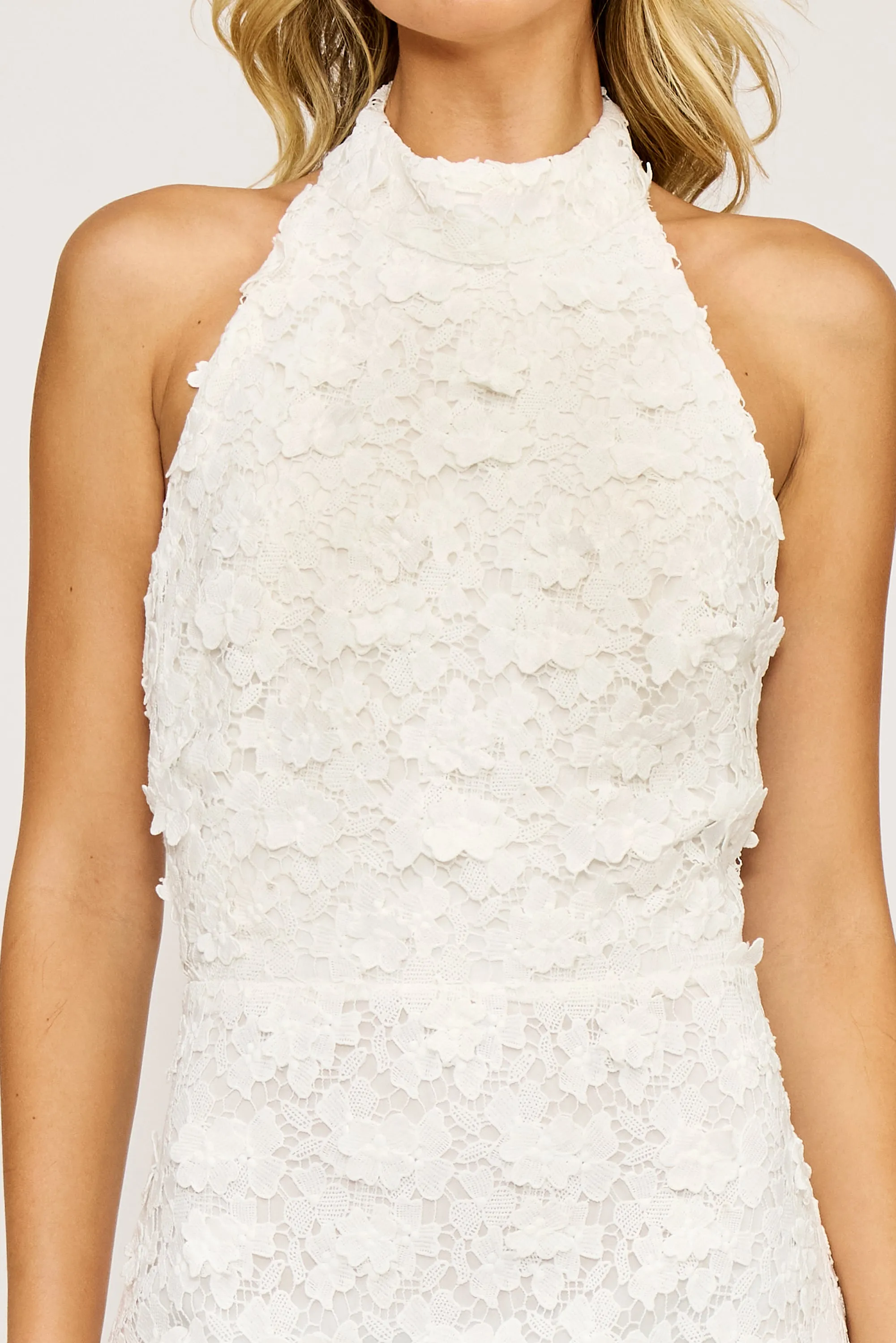 Serafina Halter Dress - White sold by Lucy Paris product image thumbnail 3