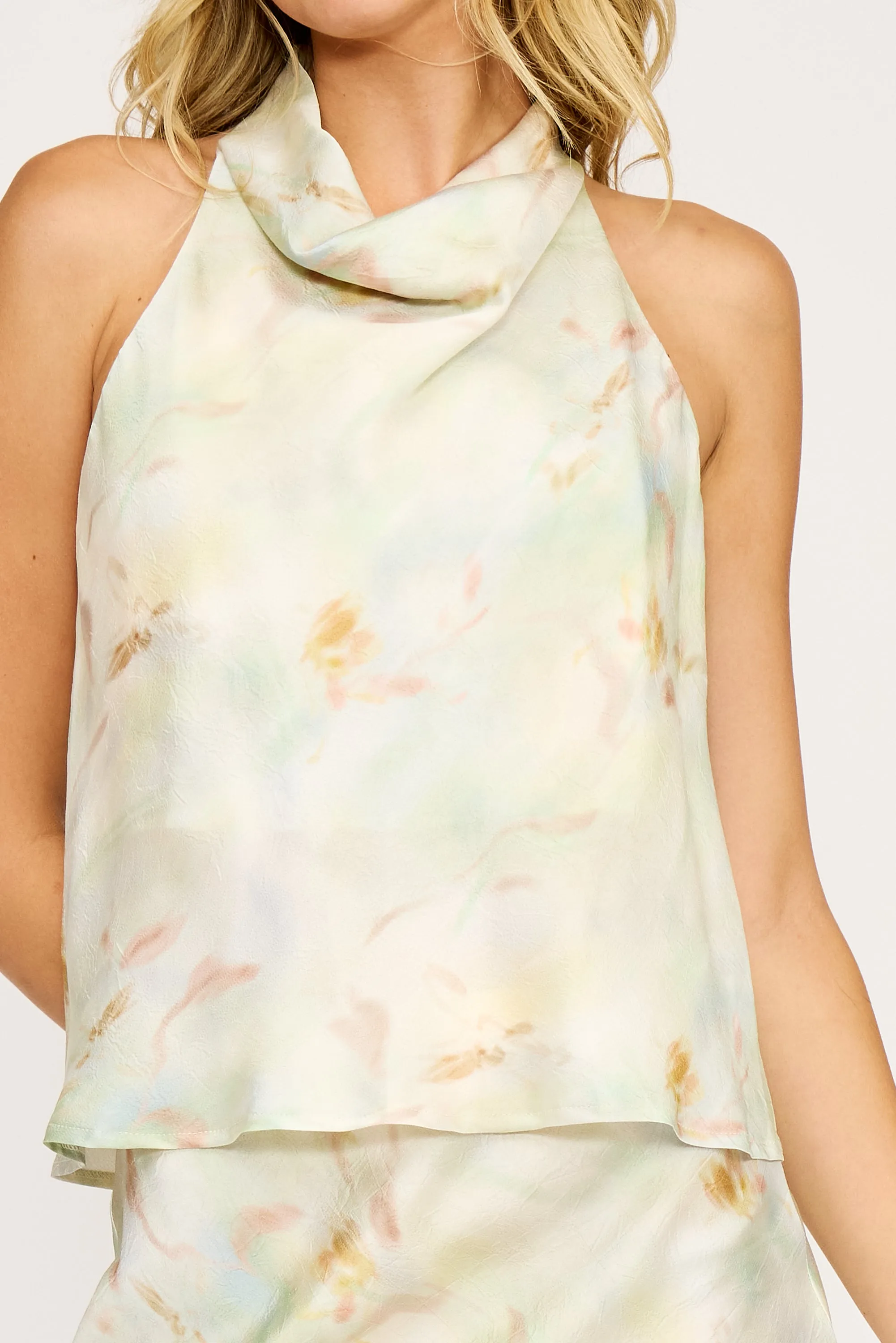 Bowie Cowl Neck Top - Mint sold by Lucy Paris product image thumbnail 2