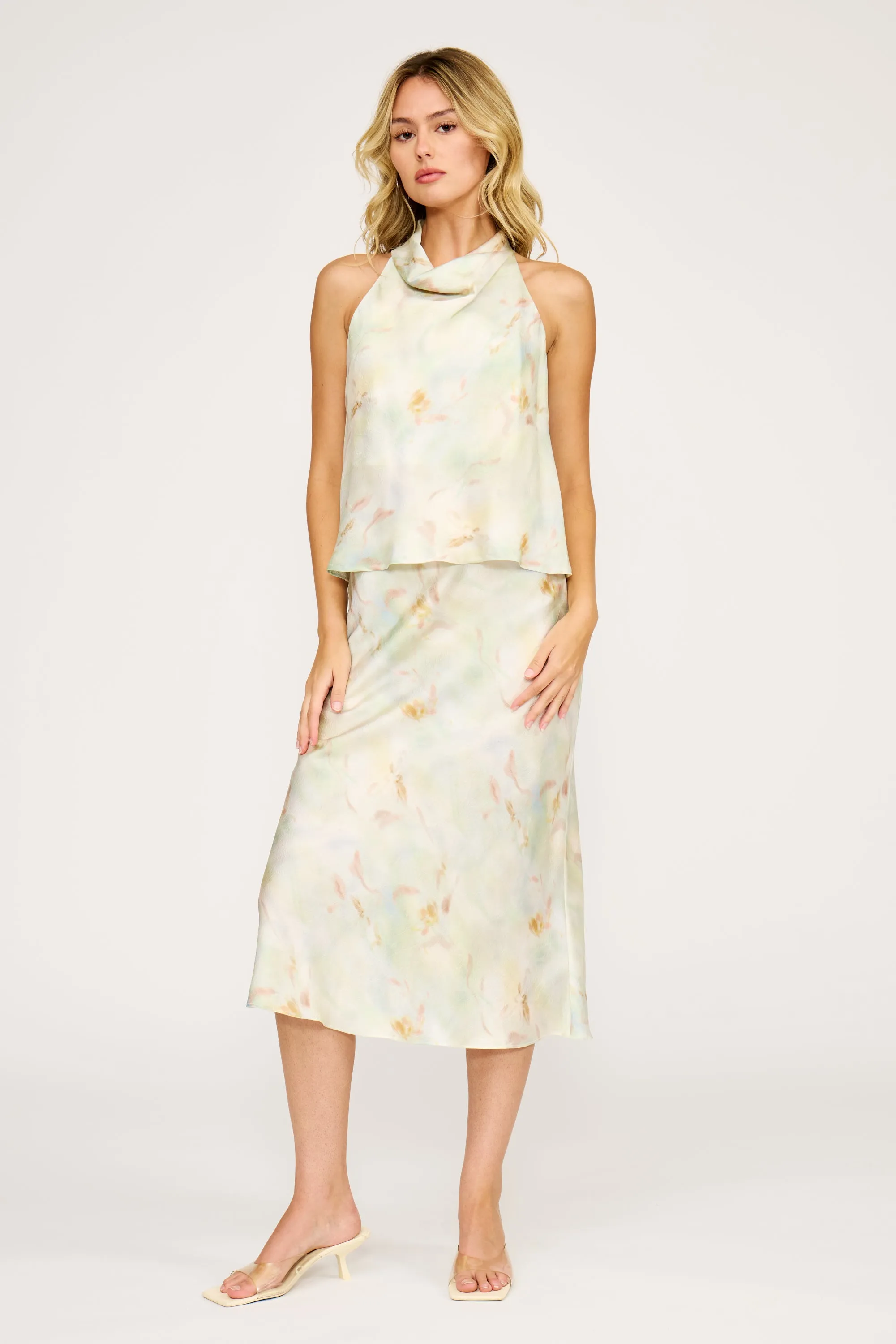 Bowie Cowl Neck Top - Mint sold by Lucy Paris product image thumbnail 4