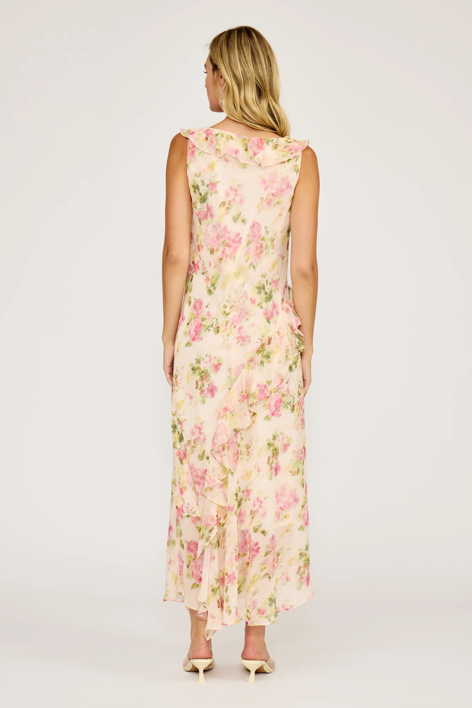 Stella Ruffle Dress - Pink Floral sold by Lucy Paris product image thumbnail 4