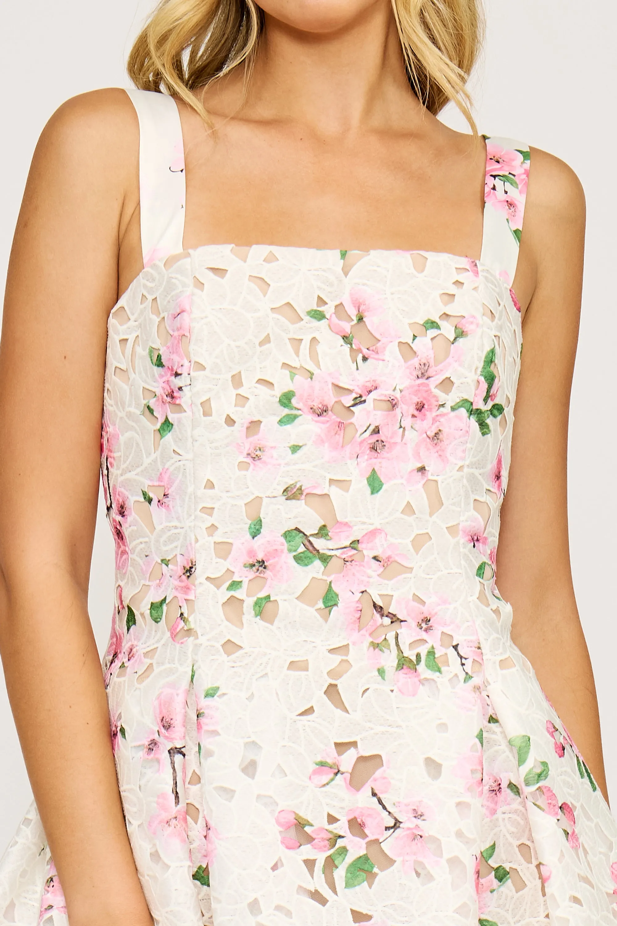 Amiri Mini Dress - White Floral sold by Lucy Paris product image thumbnail 4