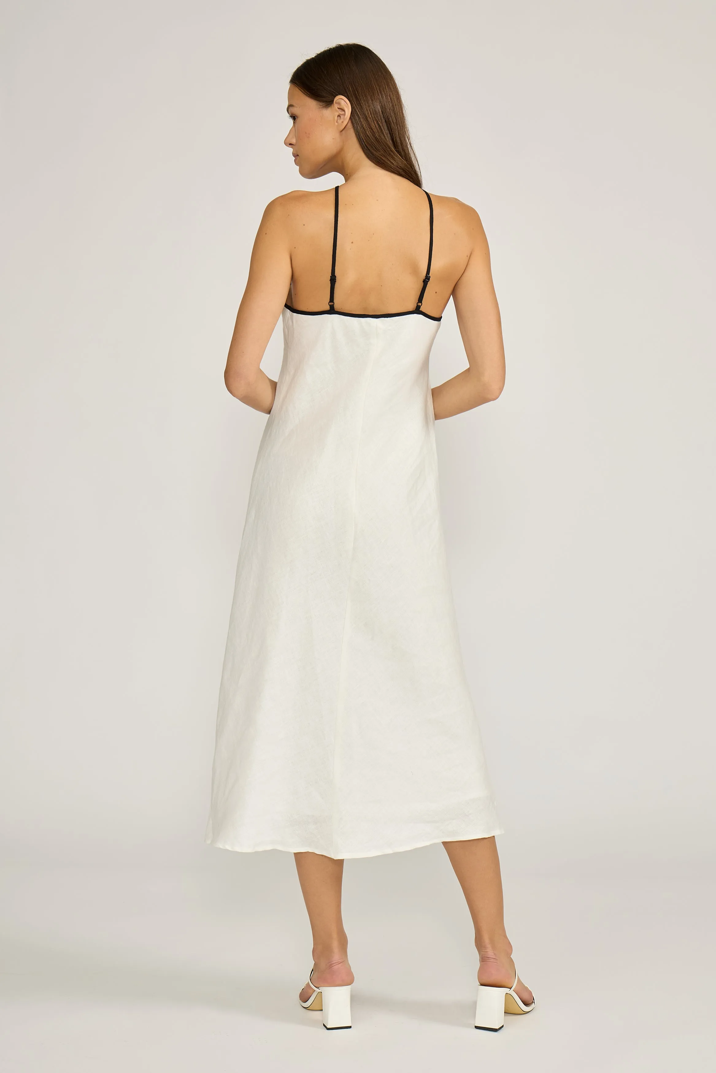 Grace Midi Dress - White Black sold by Lucy Paris product image thumbnail 3