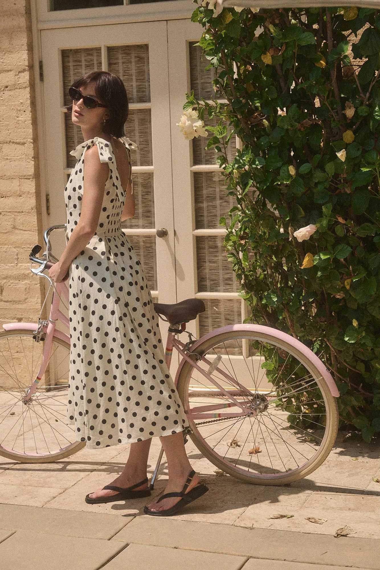 Ryleigh Midi Dress - White Black sold by Lucy Paris product image thumbnail 2