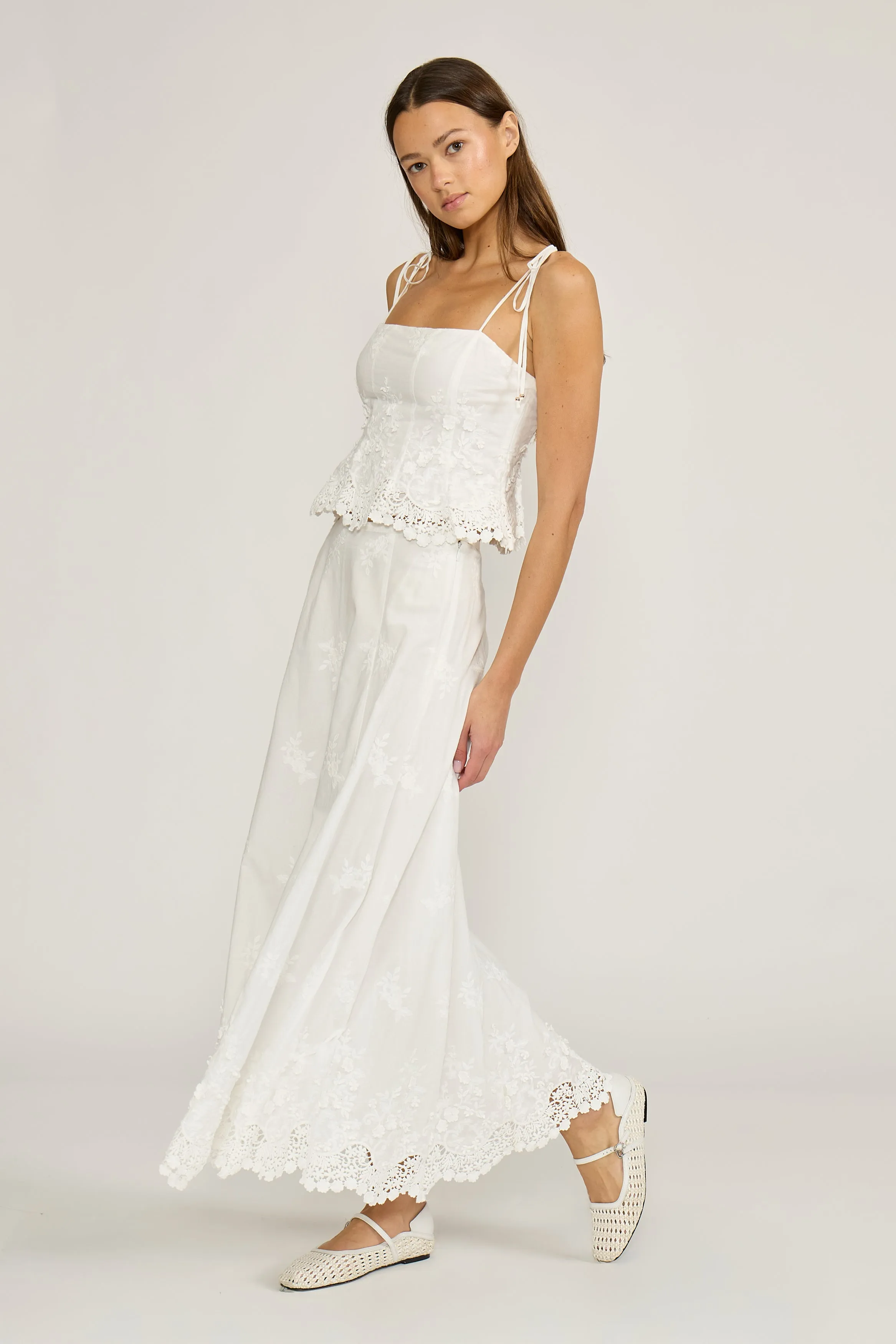 Alice Eyelet Top - White sold by Lucy Paris product image thumbnail 2