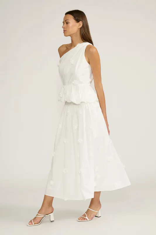 Lyndie Floral Skirt - White made by Lucy Paris