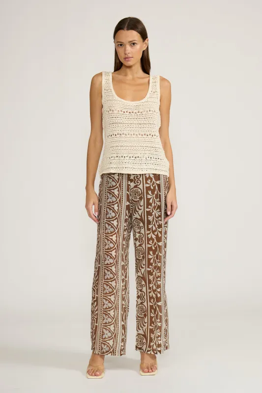 Opal Crochet Top - Cream made by Lucy Paris