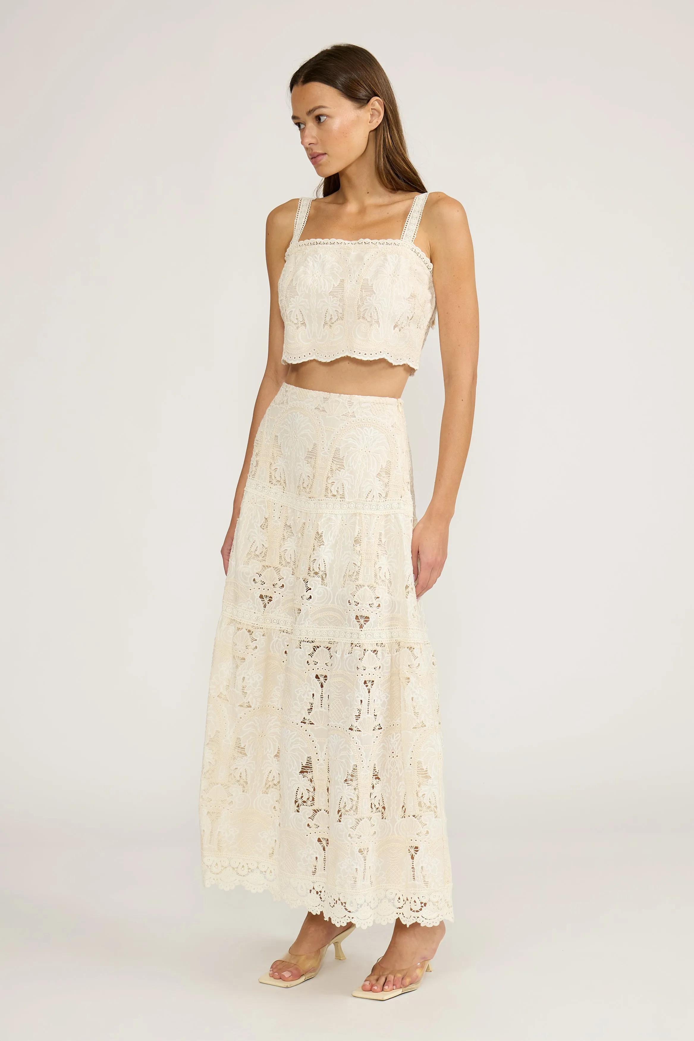 Talita Lace Top - Cream sold by Lucy Paris product image thumbnail 2