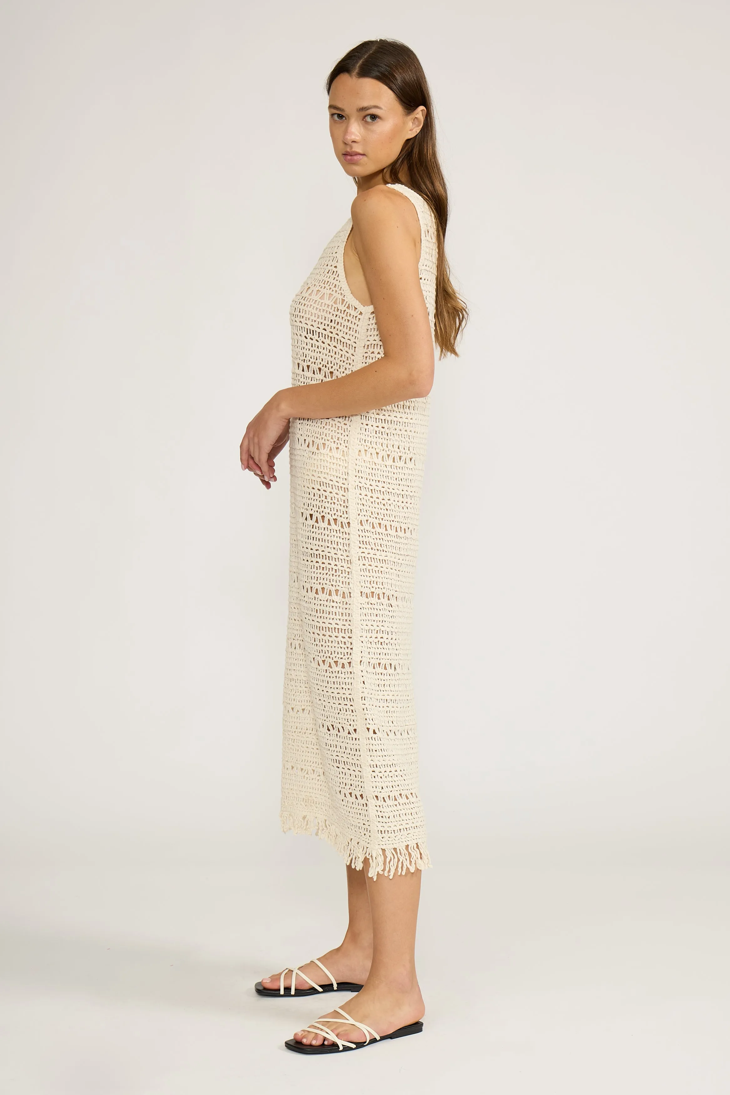 Tyler Crochet Dress - Cream sold by Lucy Paris product image thumbnail 2