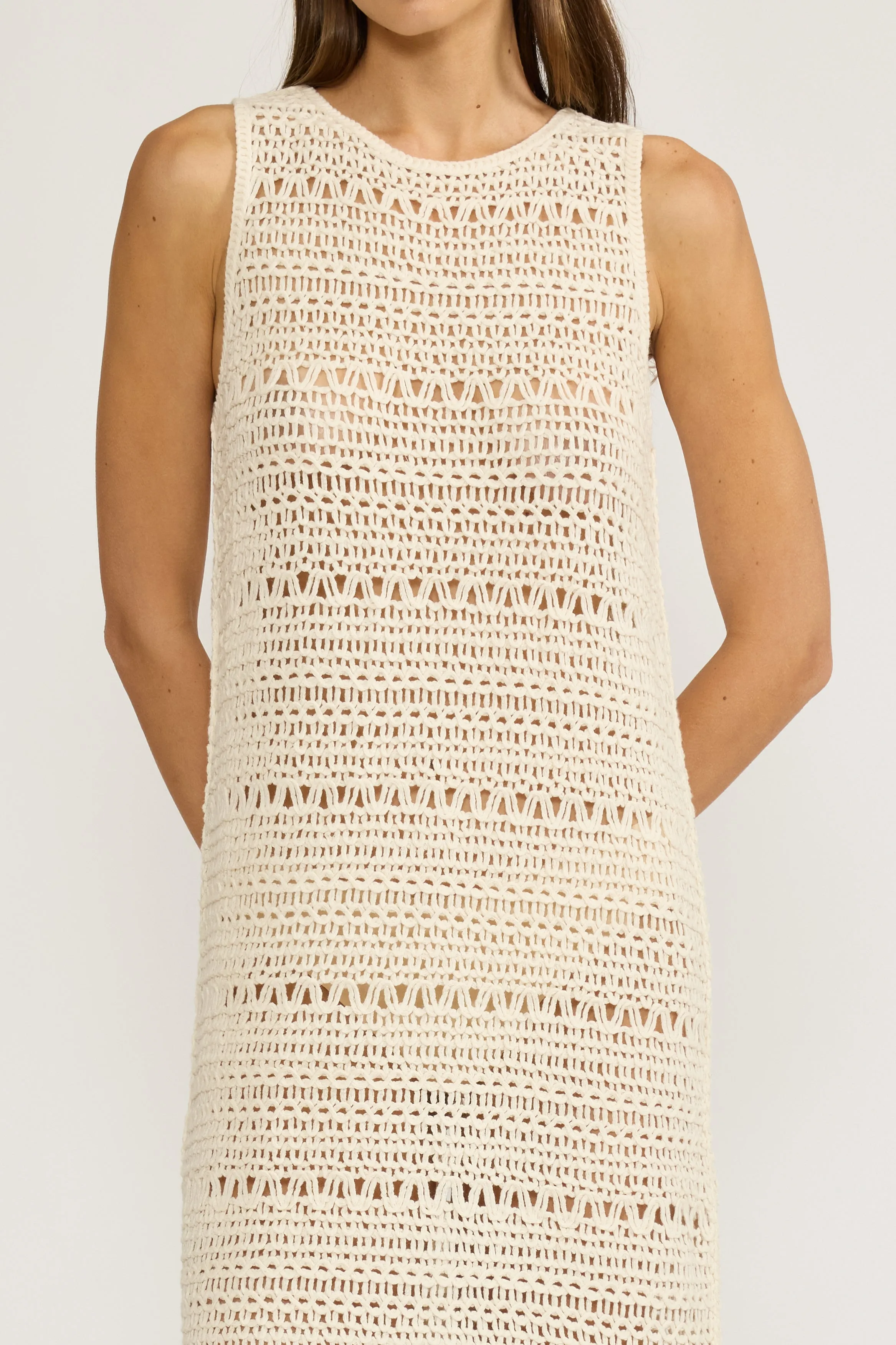 Tyler Crochet Dress - Cream sold by Lucy Paris product image thumbnail 4