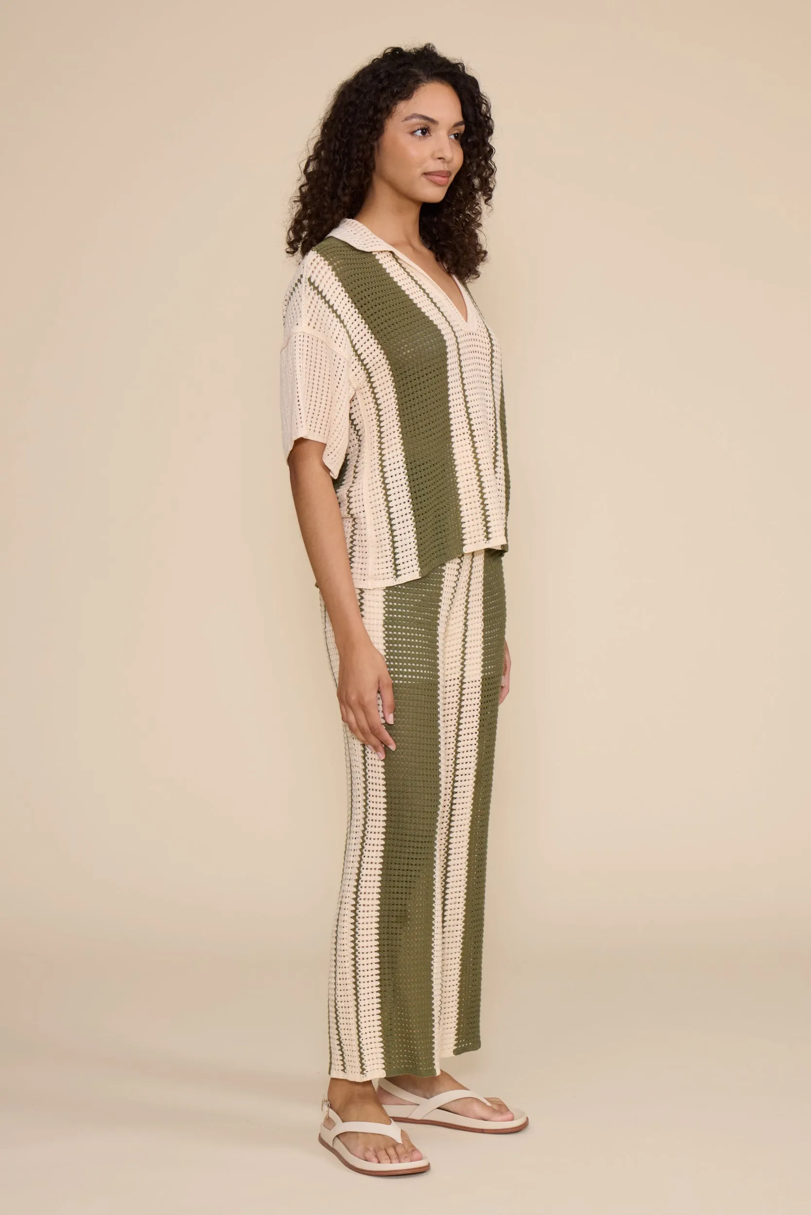 Robbie Crochet Top - Olive Cream sold by Lucy Paris product image thumbnail 2