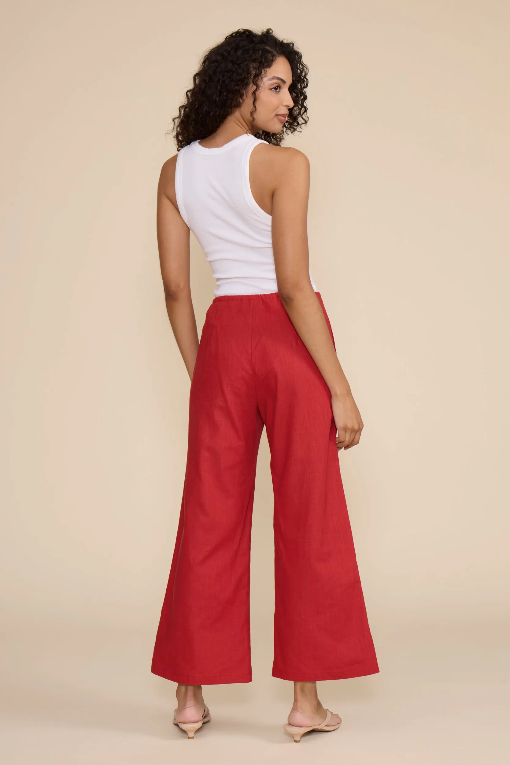Carson Relaxed Pants - Brick Red sold by Lucy Paris product image thumbnail 3