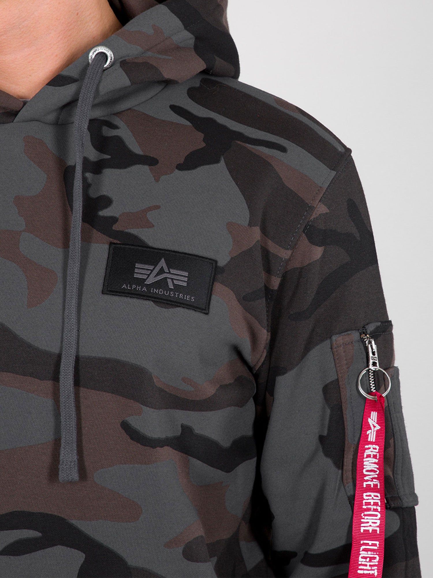 Alpha Industries Back Print Hoody Camo sold by Luke 1977 product image thumbnail 4