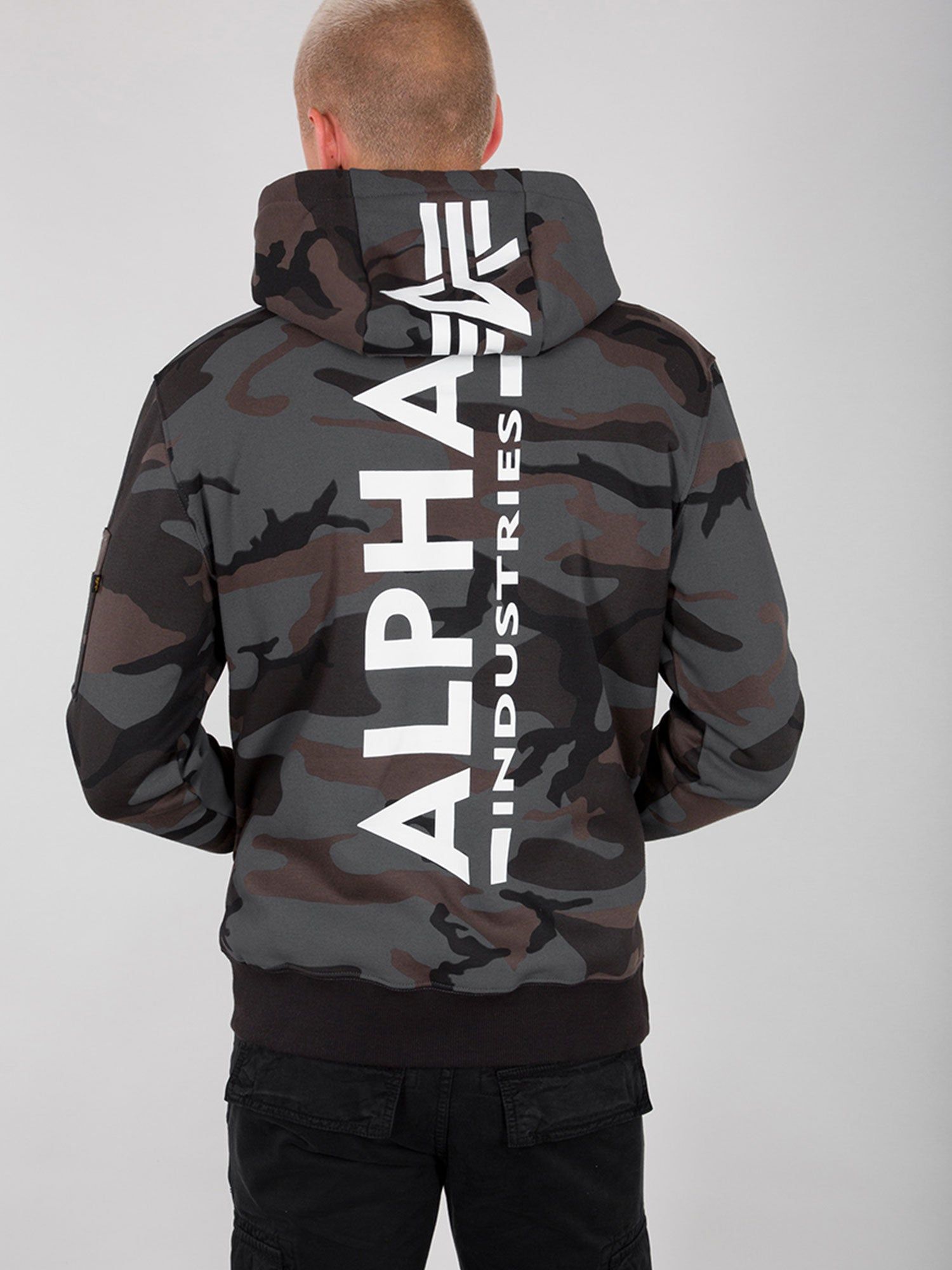 Alpha Industries Back Print Hoody Camo sold by Luke 1977 product image thumbnail 2