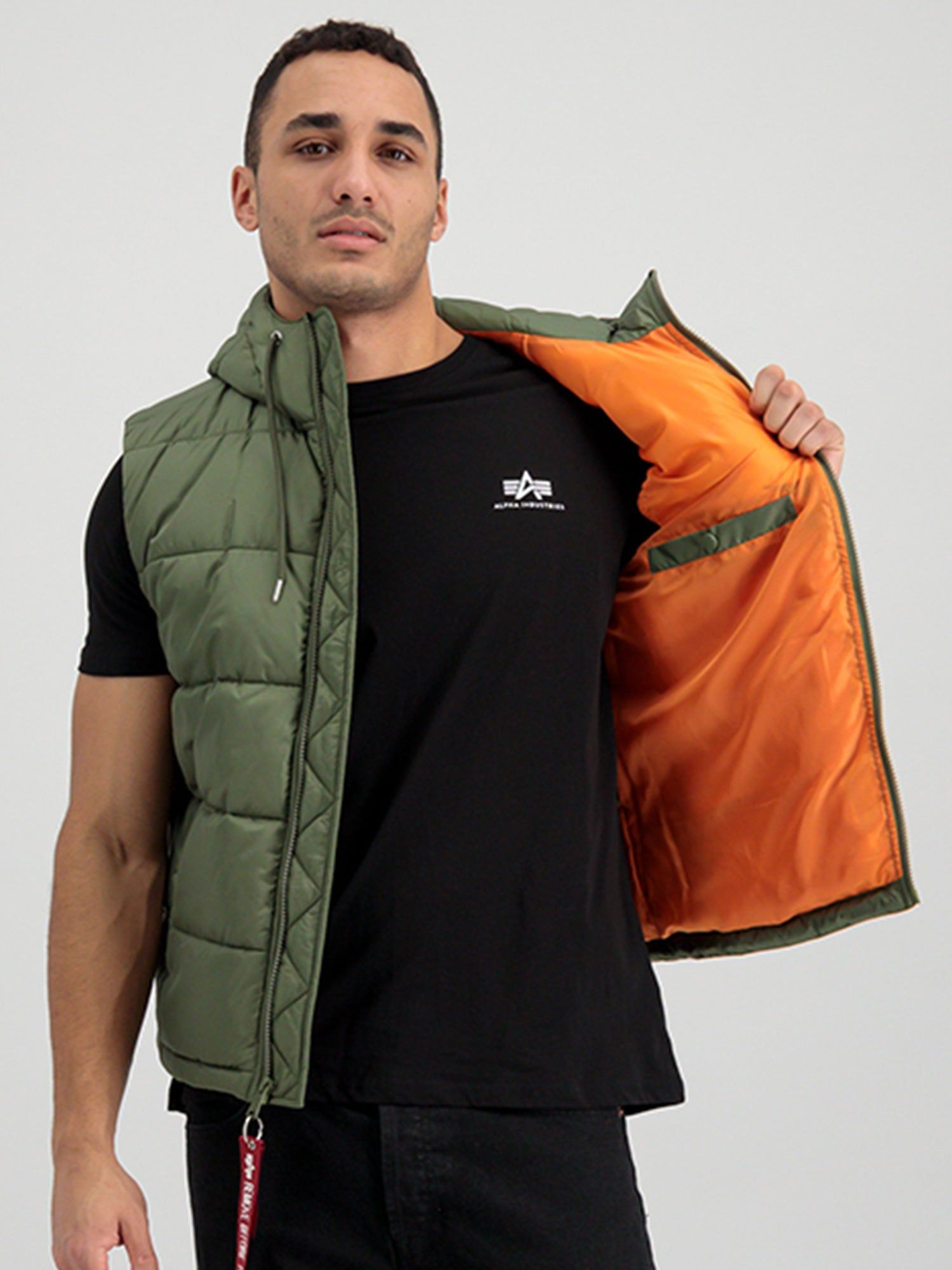 Alpha Industries Hooded Puffer Vest FD sold by Luke 1977 product image thumbnail 2