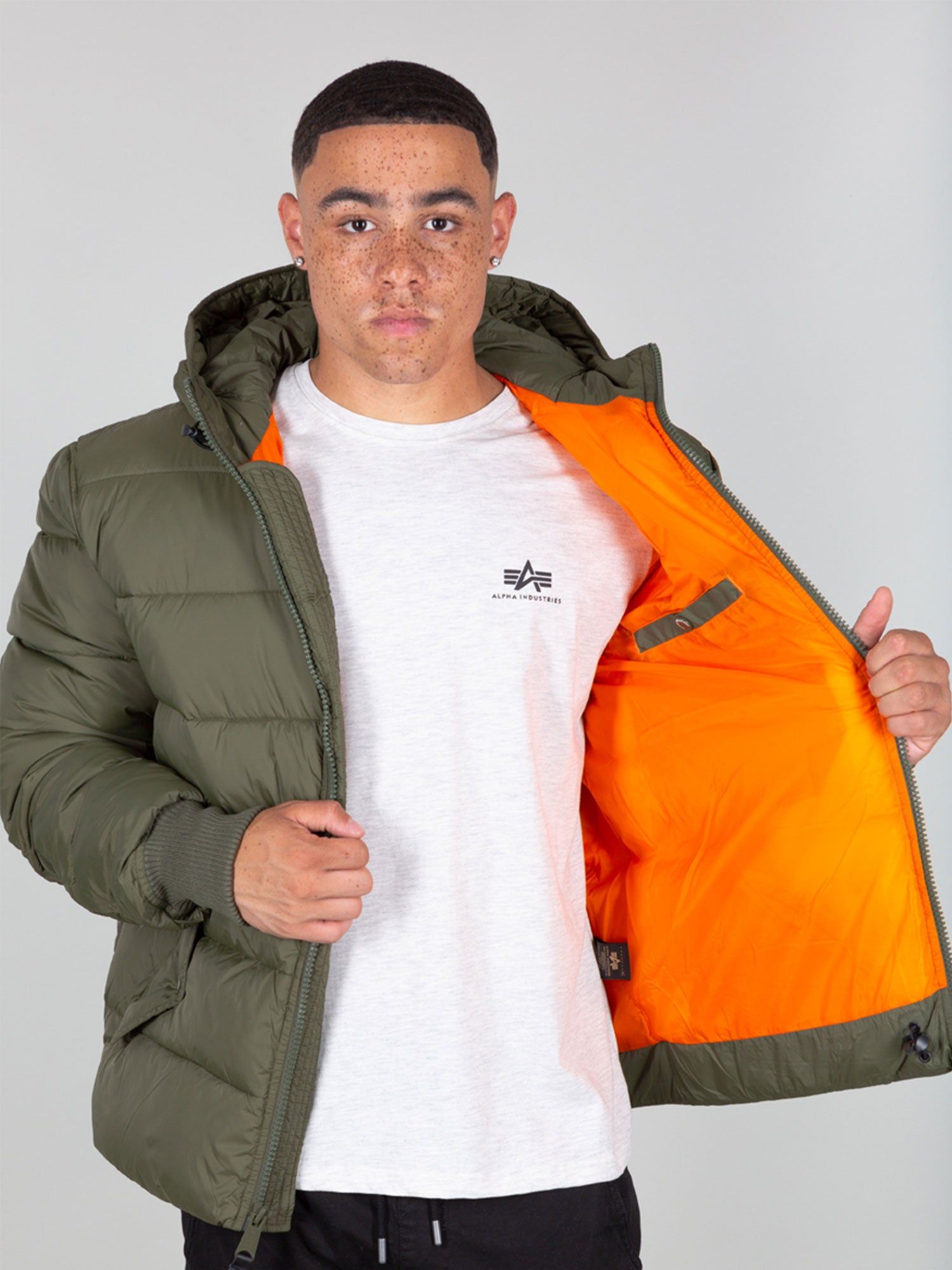 Alpha Industries Hooded Puffer Alpha FD Jacket sold by Luke 1977 product image thumbnail 2