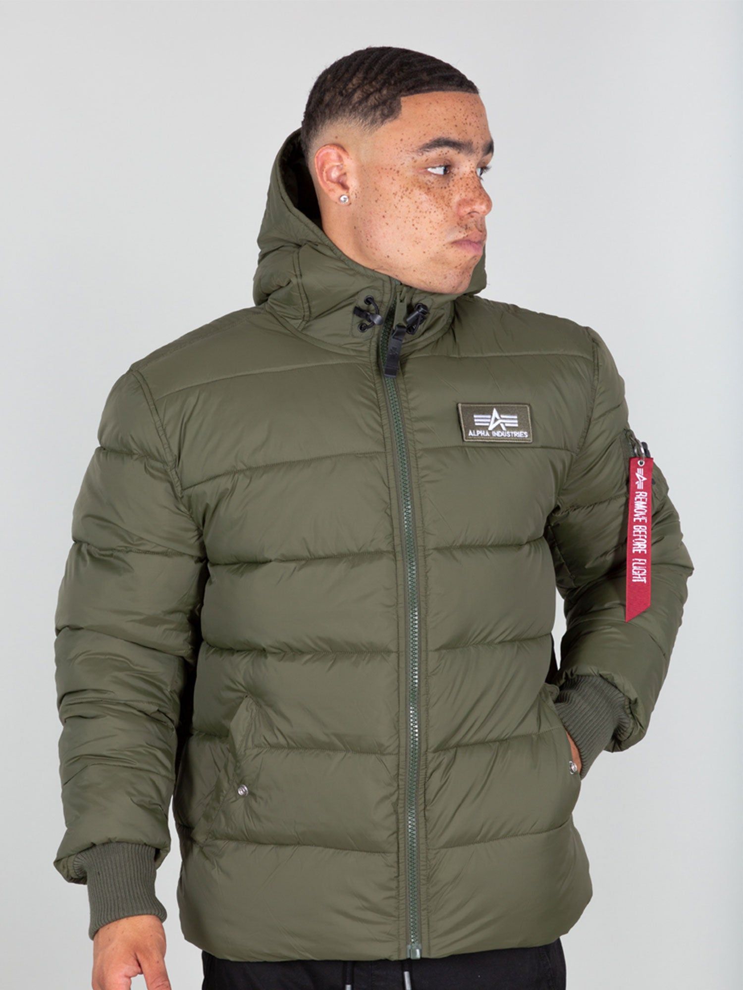 Alpha Industries Hooded Puffer Alpha FD Jacket sold by Luke 1977