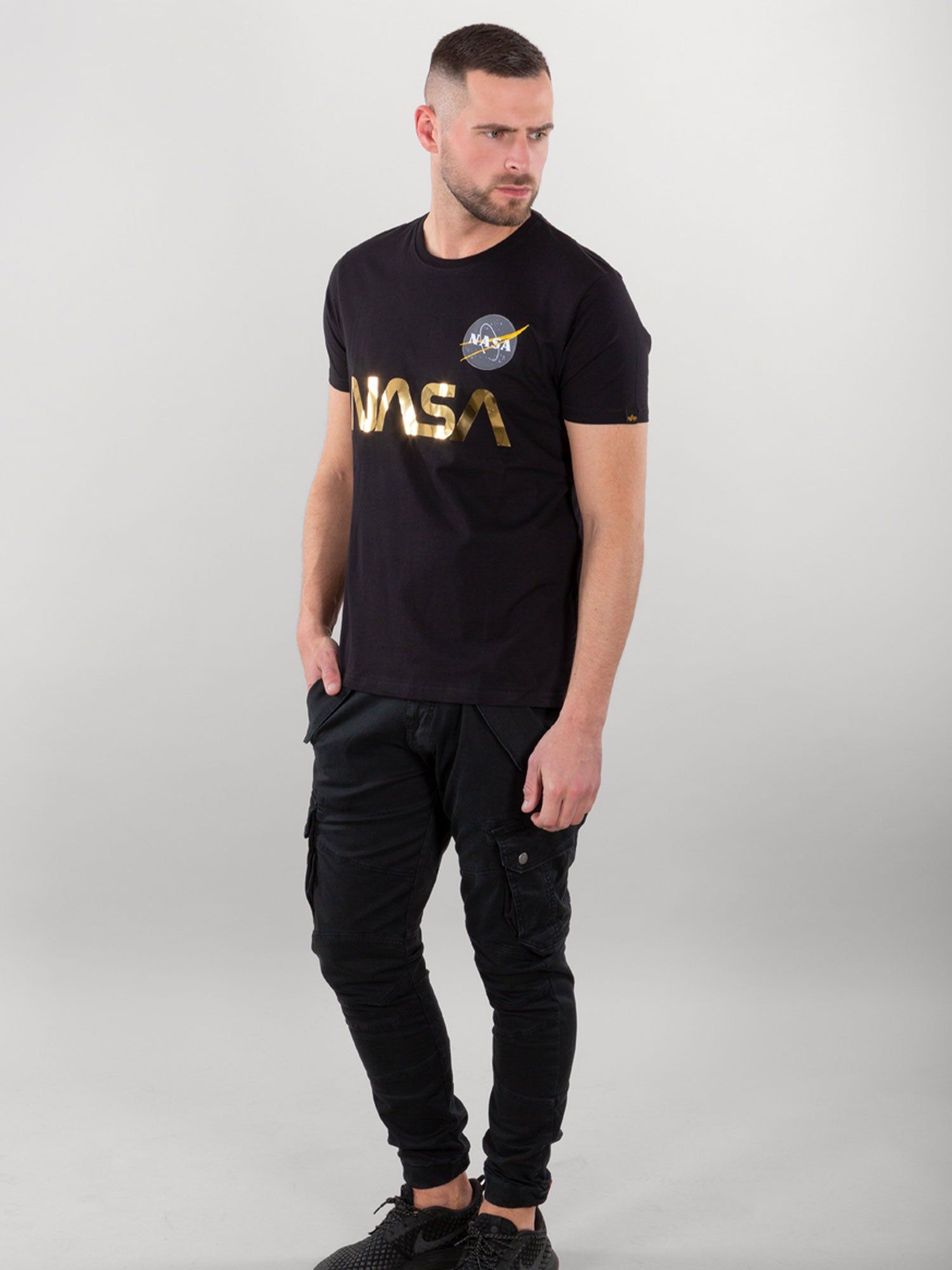 Alpha Industries NASA Reflective T-Shirt sold by Luke 1977 product image thumbnail 3