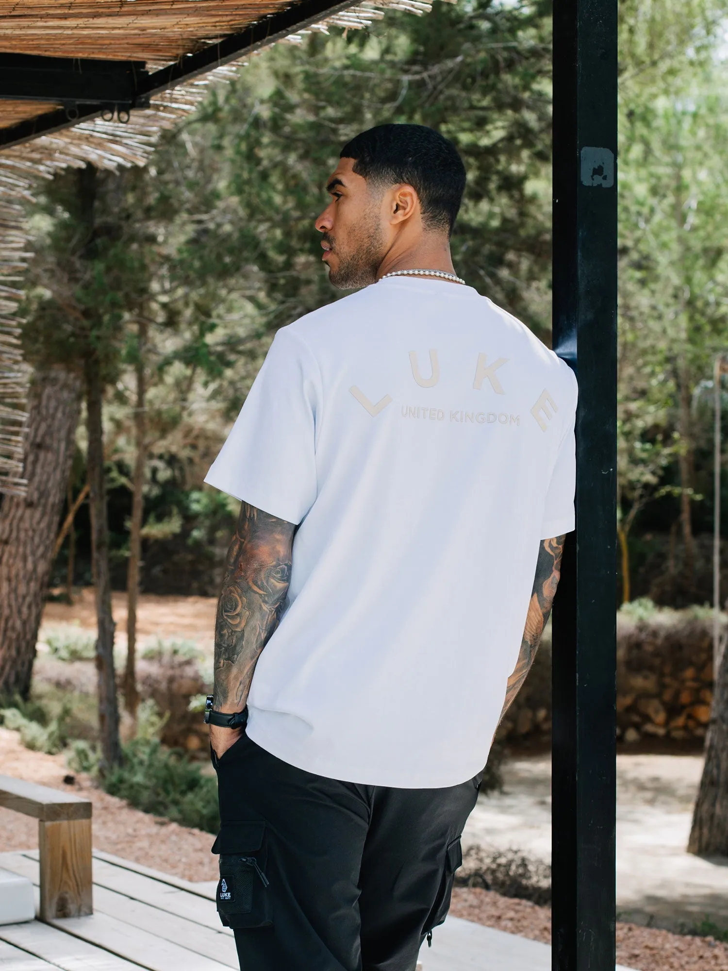 LUXEMBOURG BACK PRINT RELAXED FIT T-SHIRT sold by Luke 1977 product image thumbnail 5