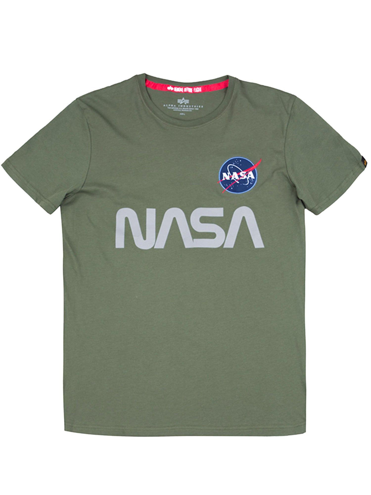 Alpha Industries NASA Reflective T-Shirt sold by Luke 1977 product image thumbnail 3