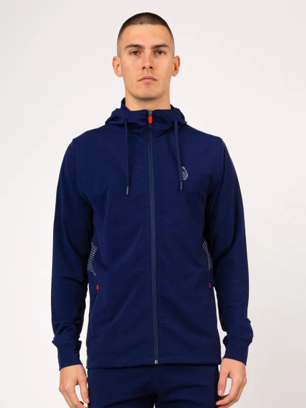 HITCH ZIP THROUGH PERFORMANCE HOODY made by Luke 1977