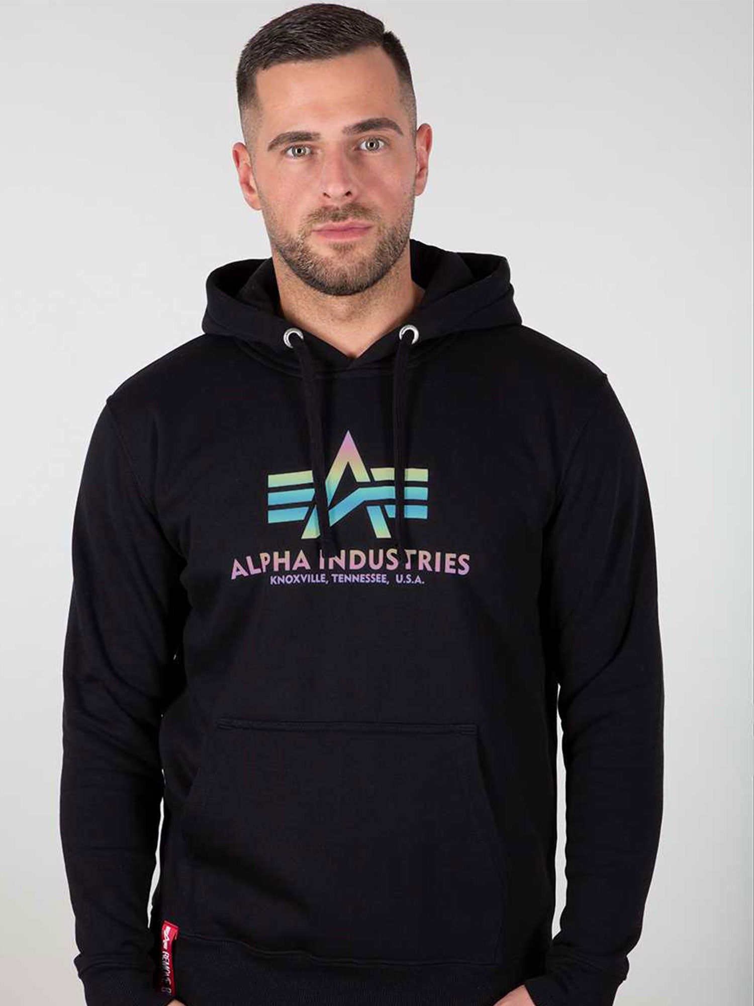 Alpha Industries Basic Hoody Rainbow Reflective Print sold by Luke 1977