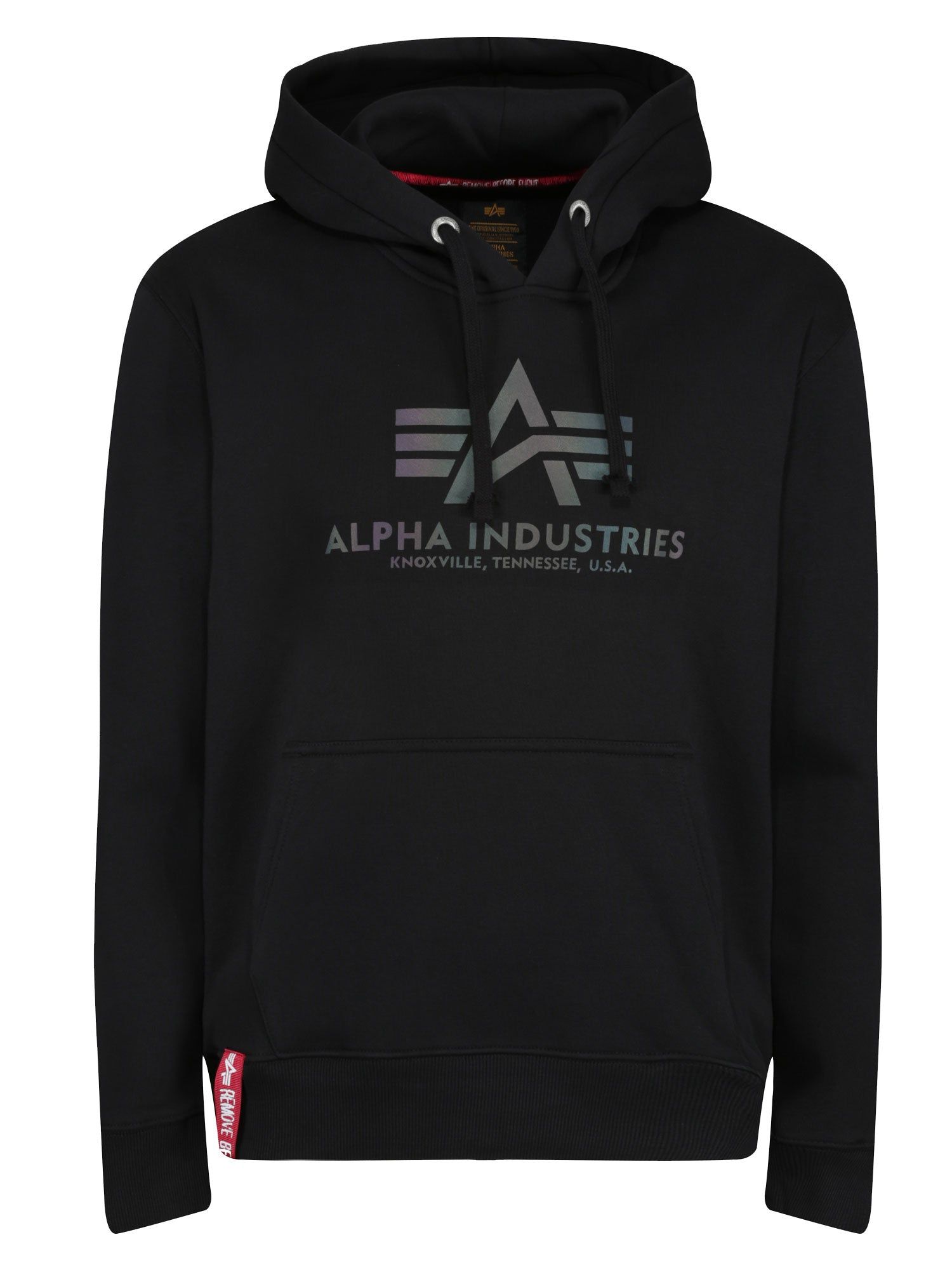 Alpha Industries Basic Hoody Rainbow Reflective Print sold by Luke 1977 product image thumbnail 3