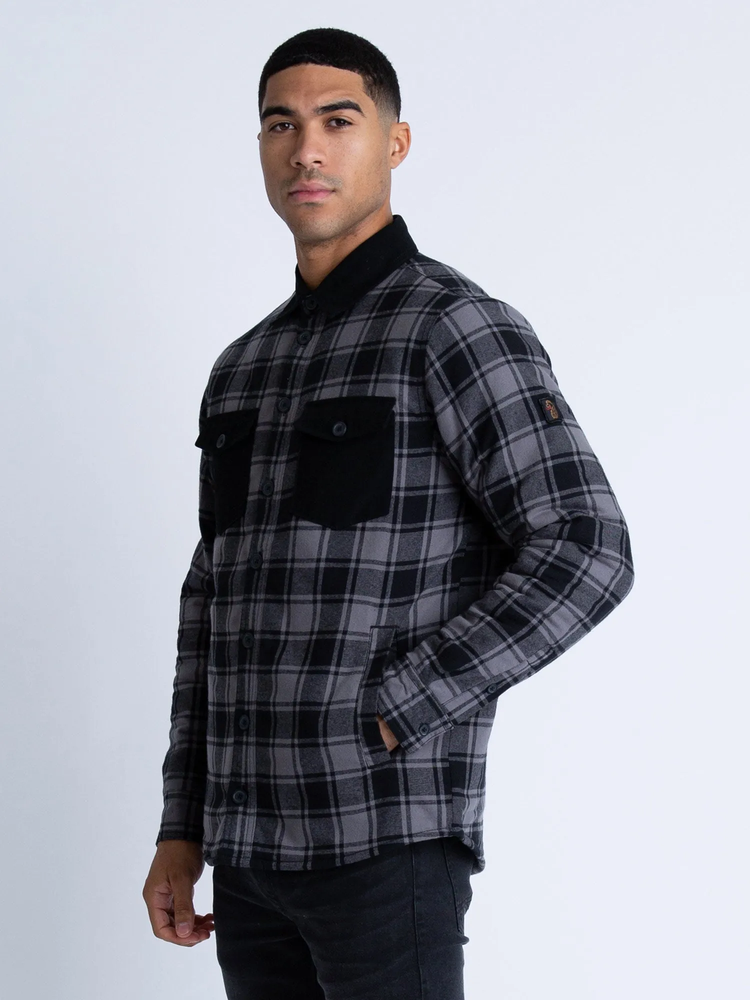 ELLAN VALLEY CHECKED QUILTED OVERSHIRT sold by Luke 1977 product image thumbnail 3