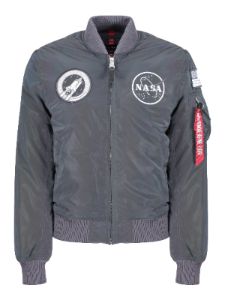 Alpha Industries MA-1 NASA Rainbow Reflective Bomber Jacket sold by Luke 1977