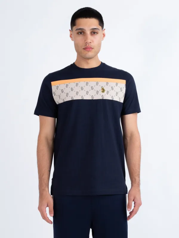 LIONS DEN PANELLED T-SHIRT sold by Luke 1977