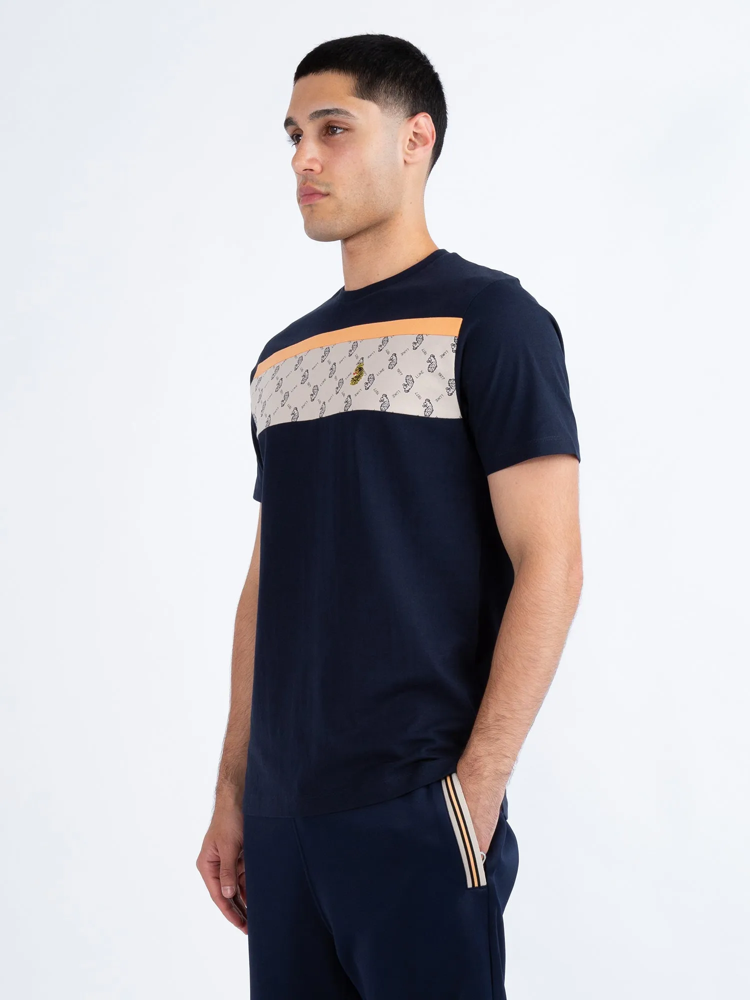 LIONS DEN PANELLED T-SHIRT sold by Luke 1977 product image thumbnail 3