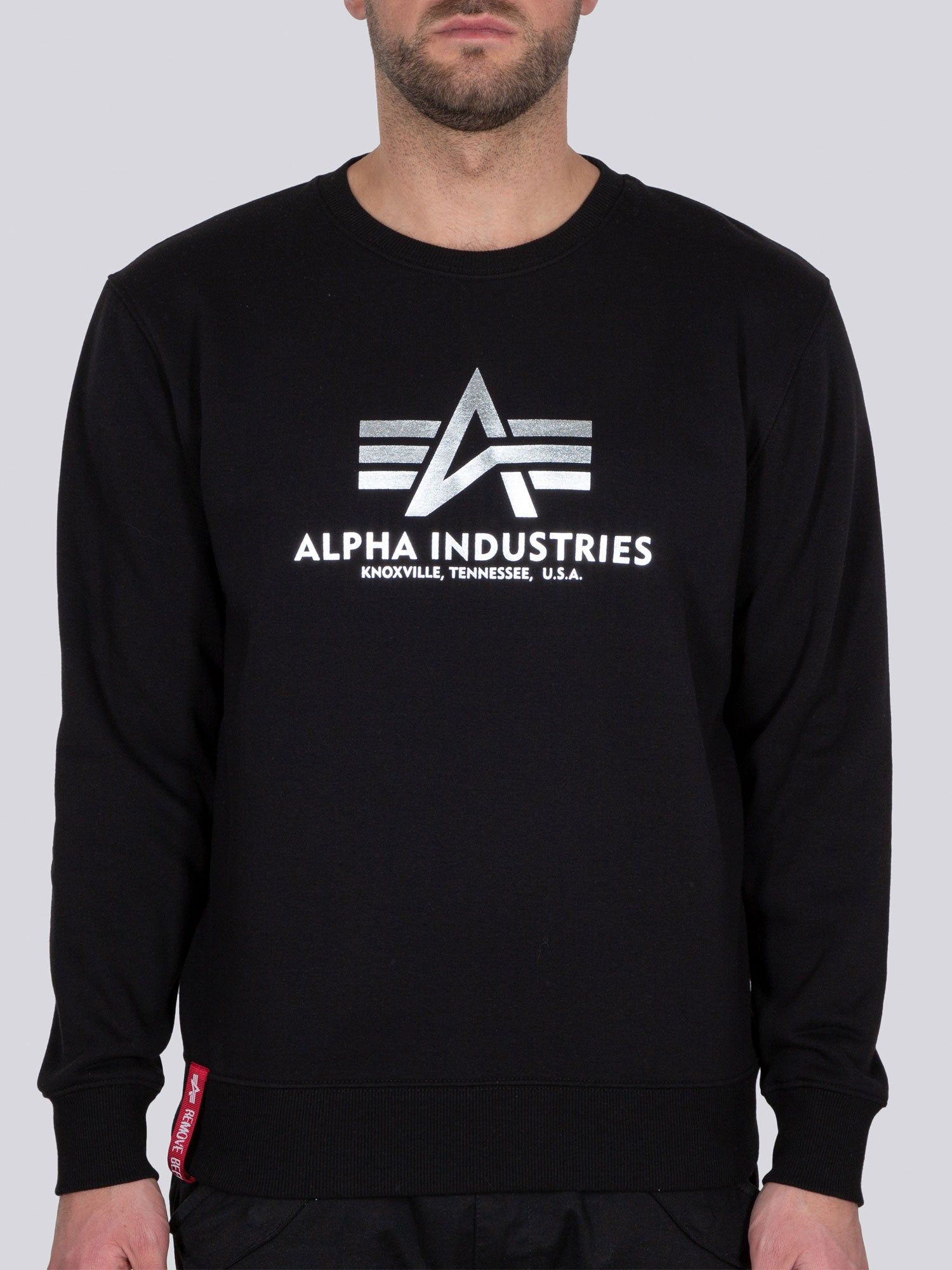 Alpha Industries Basic Sweater Foil Print sold by Luke 1977