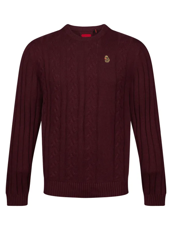 MORDEN TEXTURED CREW NECK KNITTED JUMPER sold by Luke 1977