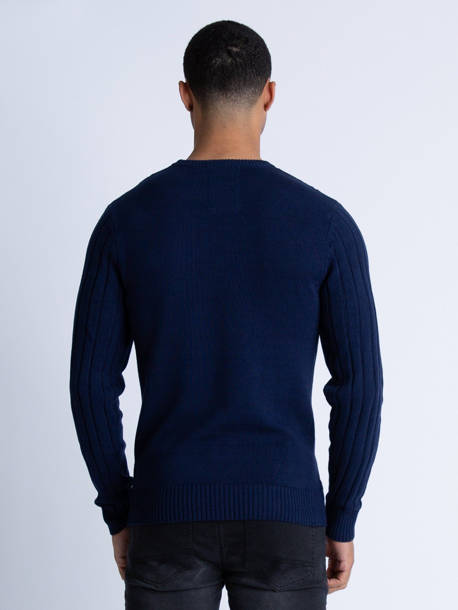 MORDEN TEXTURED CREW NECK KNITTED JUMPER sold by Luke 1977 product image thumbnail 4