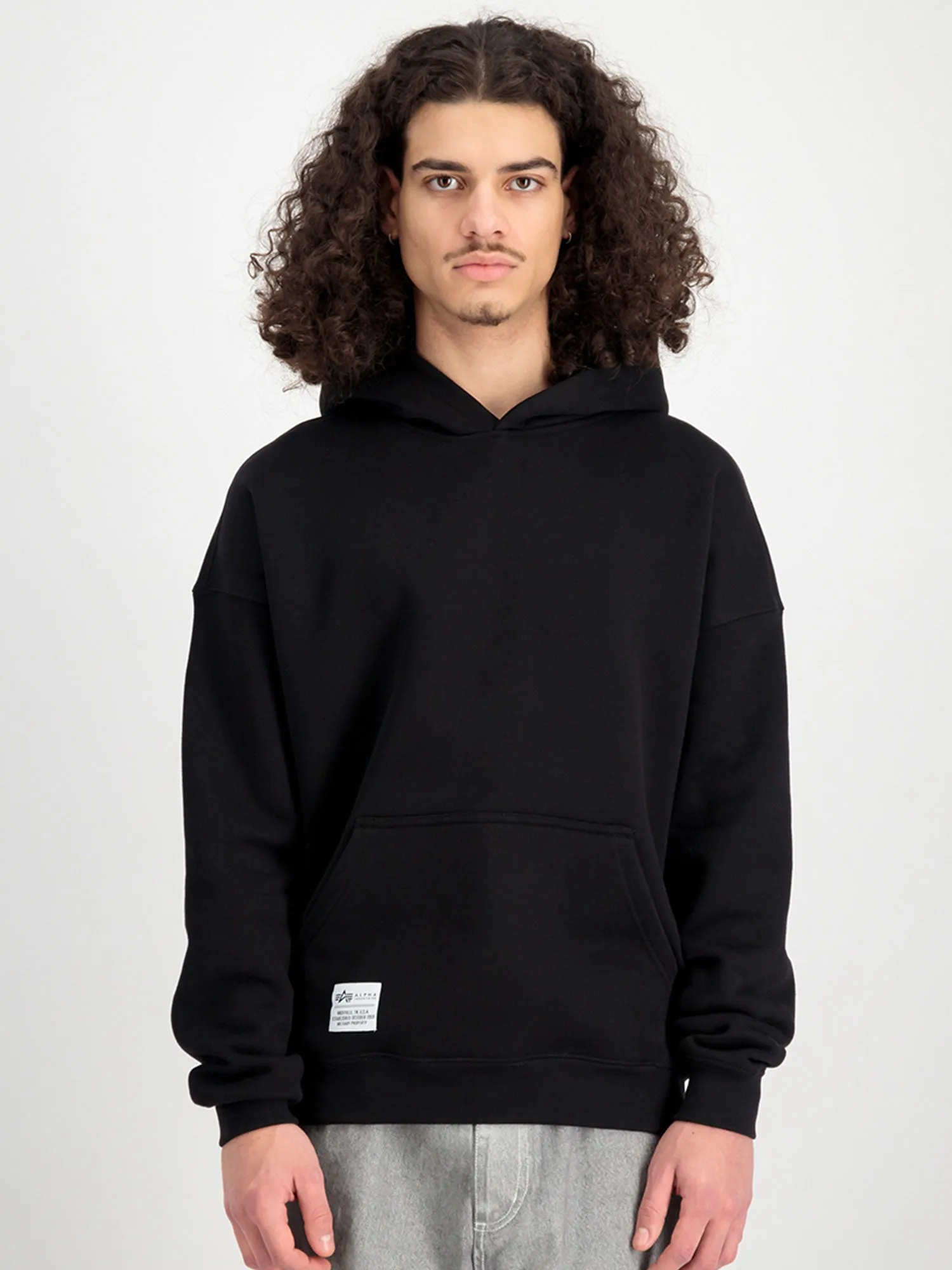 Alpha Industries Logo BP Hoody sold by Luke 1977