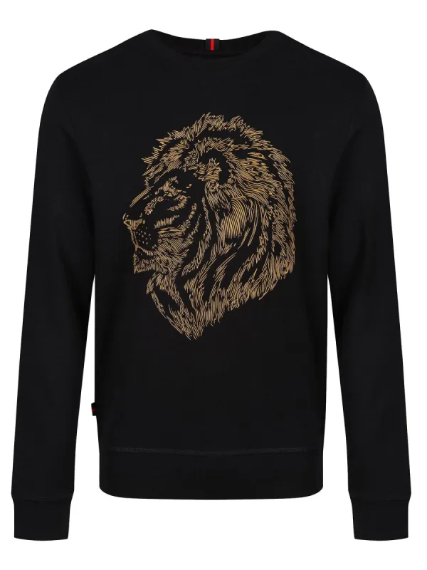 BLACK LION GLOSS SWEATSHIRT sold by Luke 1977