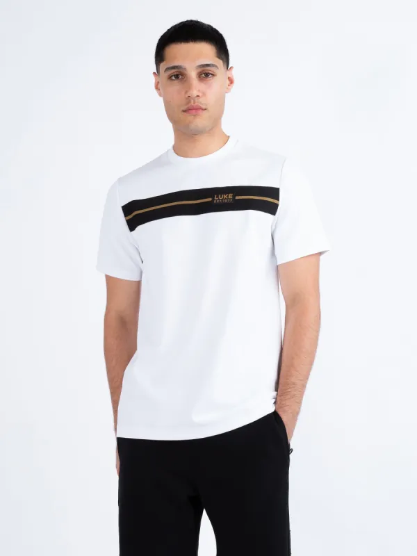 HOPKINS CHEST TAPE PIQUE T-SHIRT sold by Luke 1977