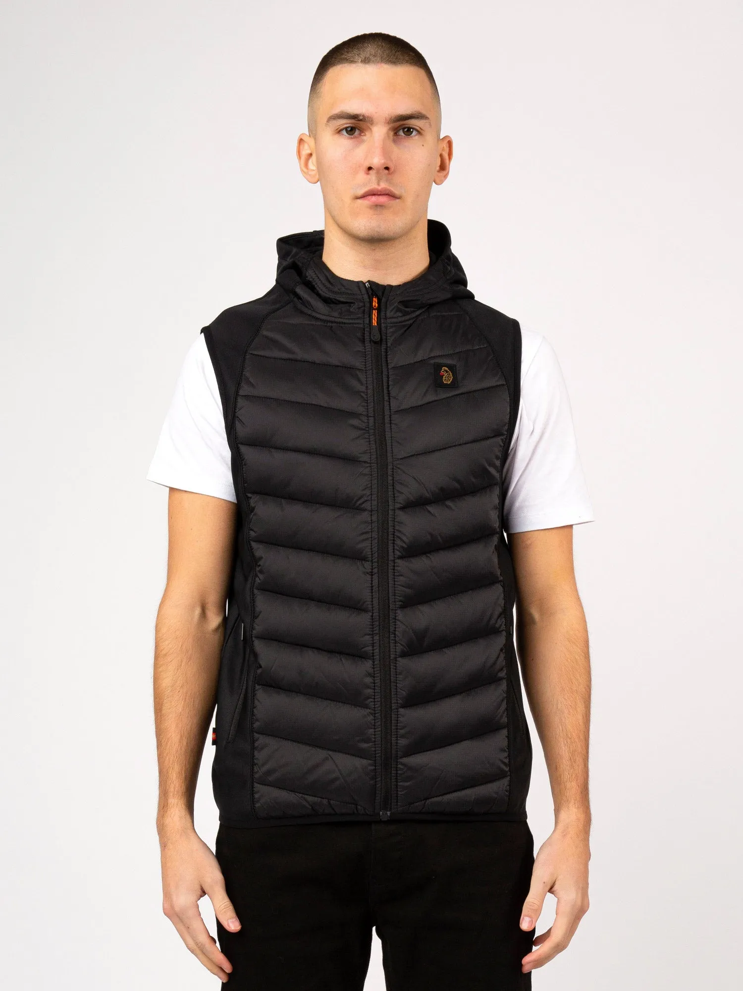 PRINT MASTER 2 QUILTED HOODED GILET sold by Luke 1977 product image thumbnail 3