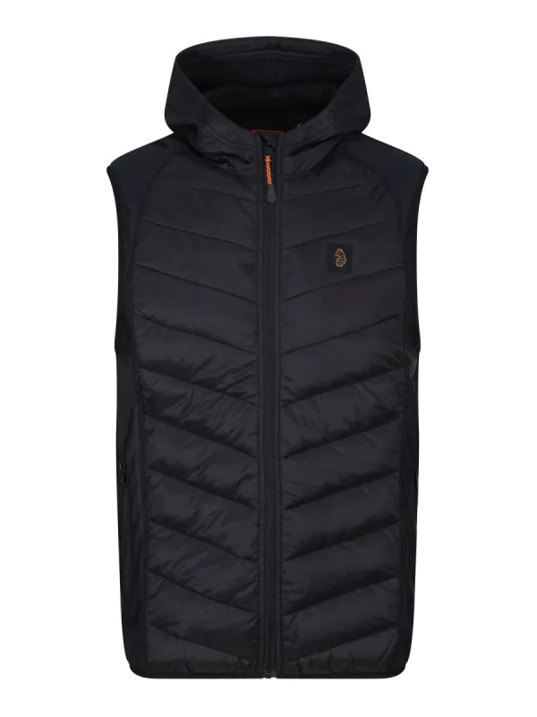 PRINT MASTER 2 QUILTED HOODED GILET sold by Luke 1977